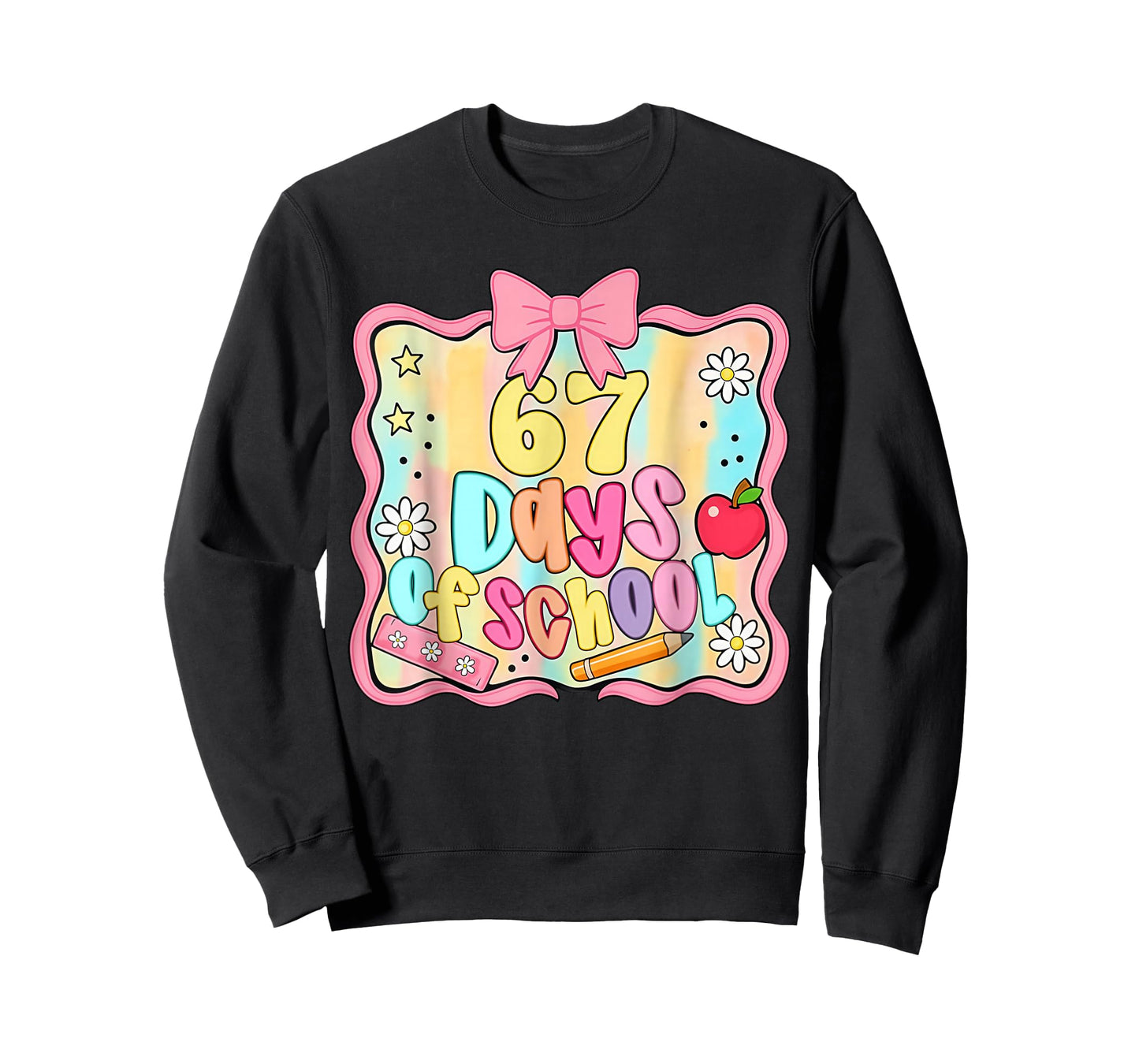 67 Days of School Preppy 67th Day of School Teacher Kids T-Shirt