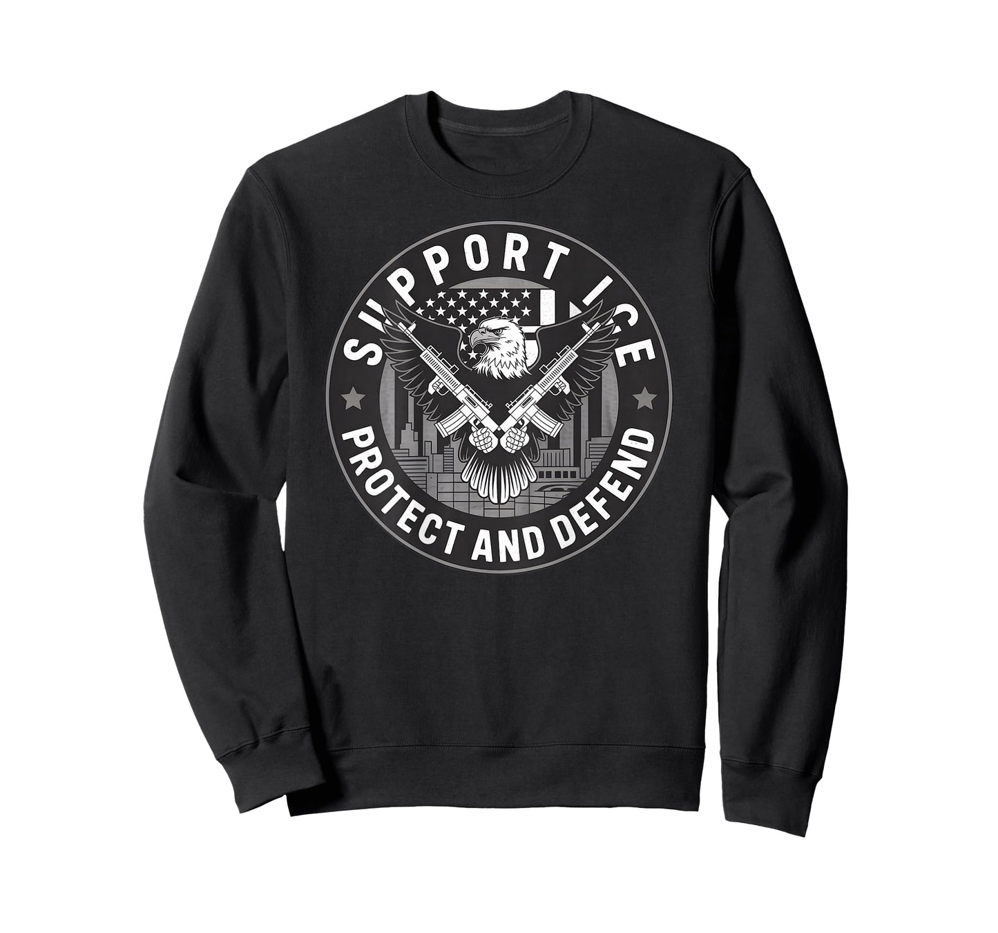 Support Our ICE Officers – Protecting America’s Borders T-Shirt