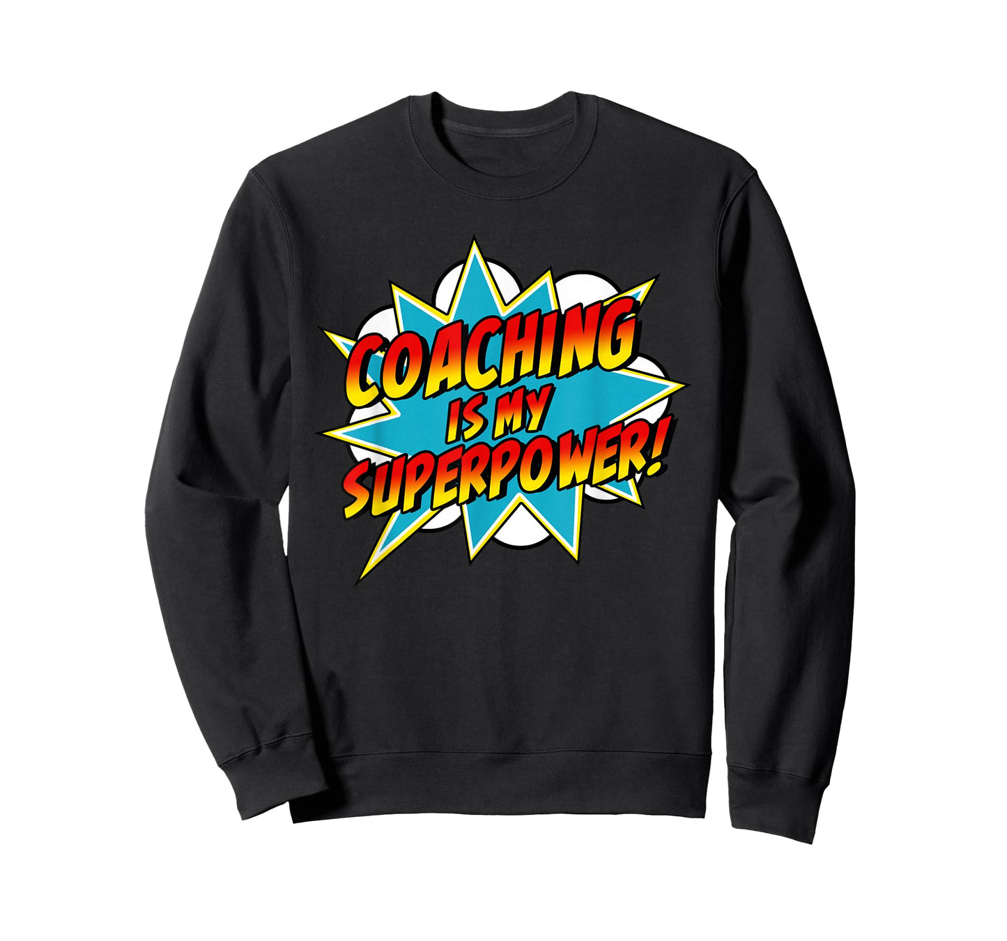 Coaching Is My Superpower | Retro Comic Coach T-Shirt