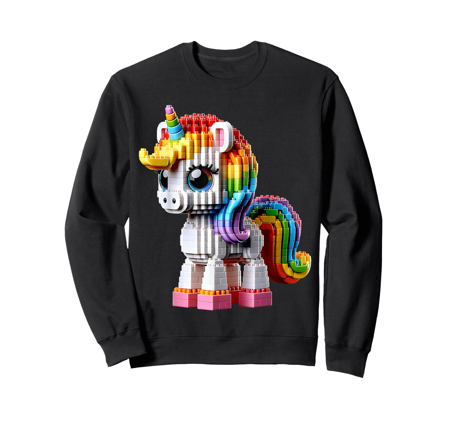Unicorn Master Builder Bricks Art Block Building Girls T-Shirt