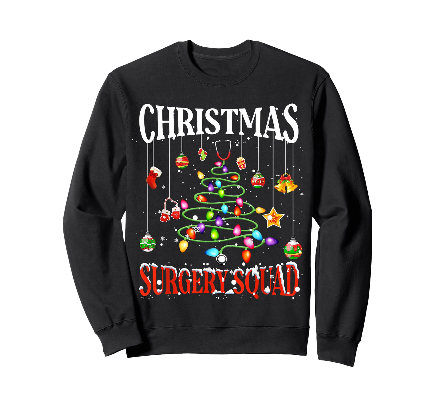 Christmas Surgery Squad Medical Surgical Nurse RN Xmas T-Shirt