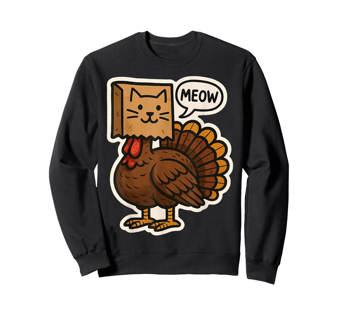 Turkey Disguised As Cat Meow Funny Thanksgiving Owner Lover T-Shirt
