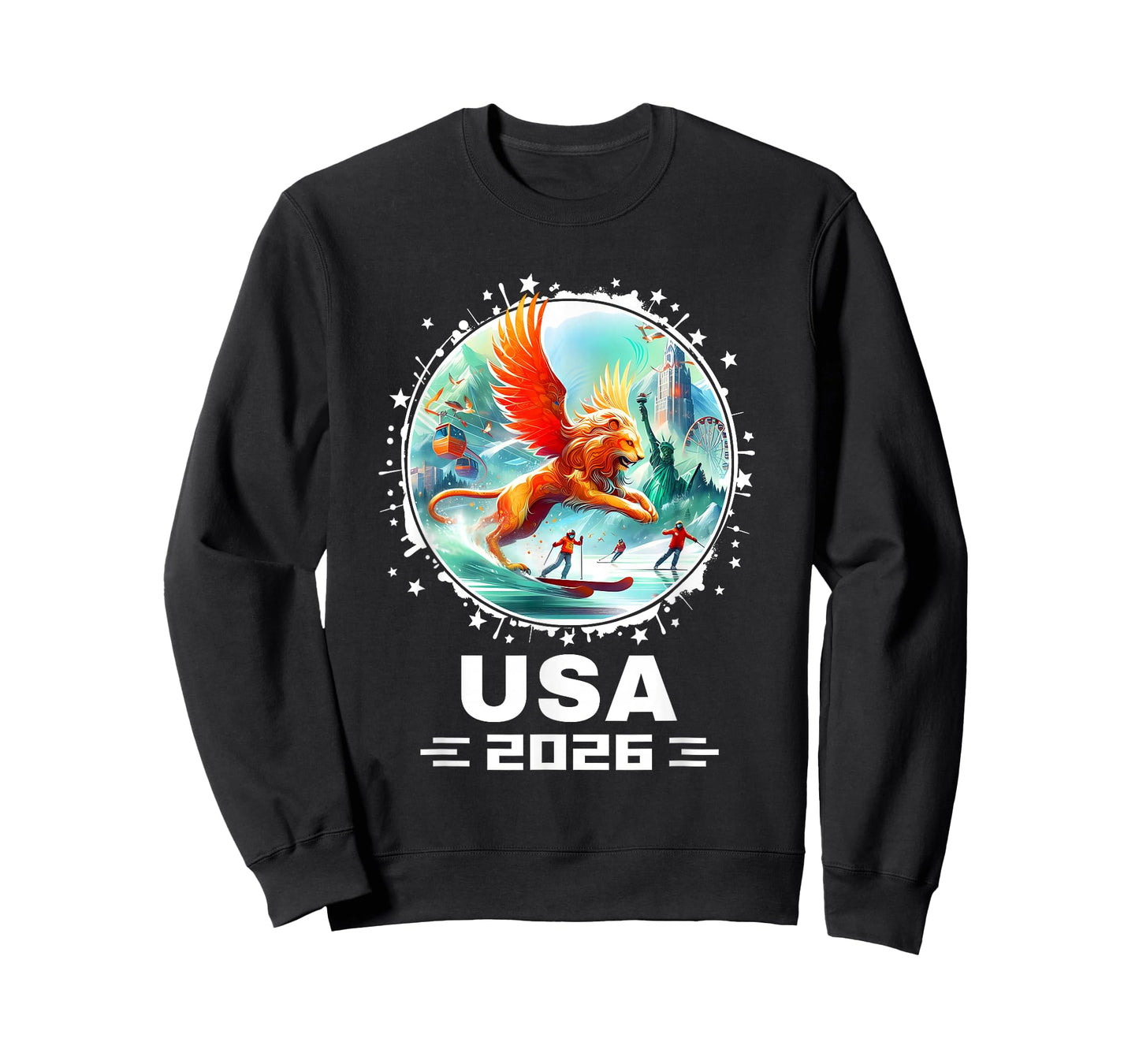 USA 2026 Go United States Winter Sports USA Team 2026 USA T-Shirt