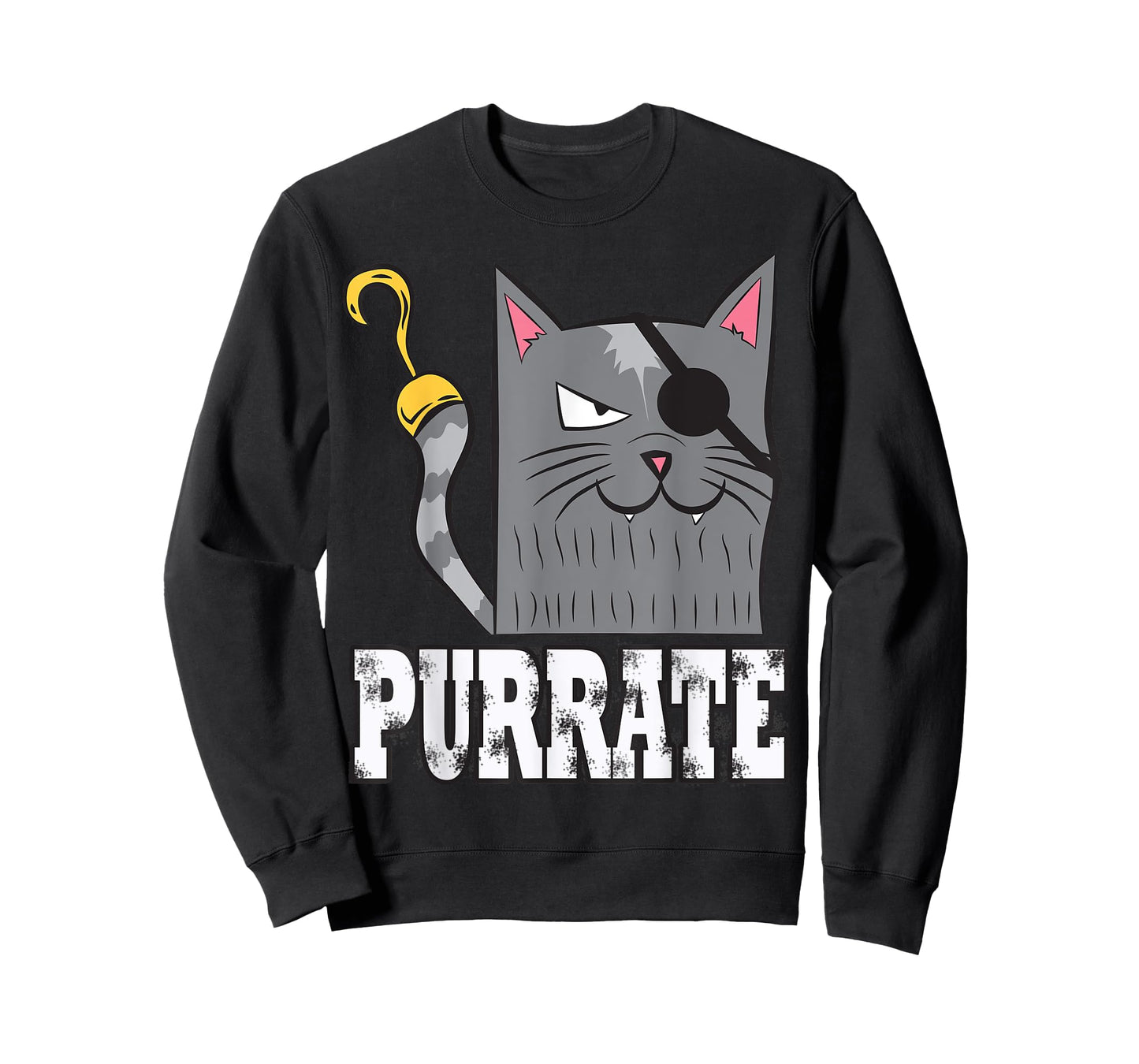 Purrate Pirate Cat Purrate Captain Kitty Eye Patch Sea T-Shirt