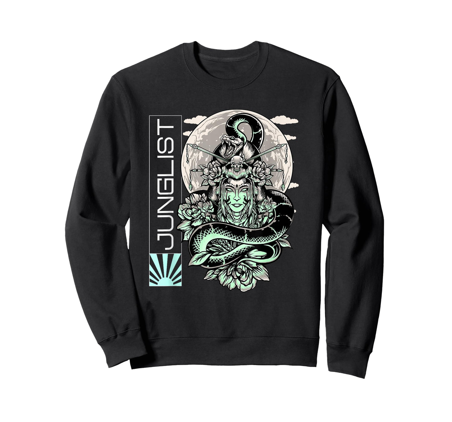 Jungle 174 BPM DnB Music Liquid EDM Drum and Bass Snake T-Shirt