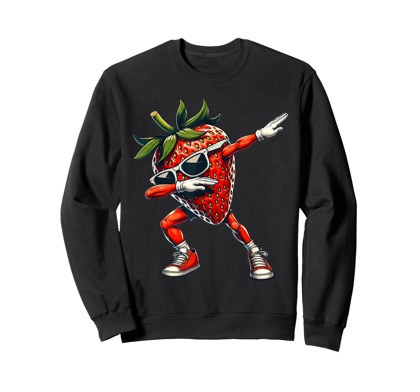 Dabbing red Strawberry | Funny red Berry with Strawberry T-Shirt