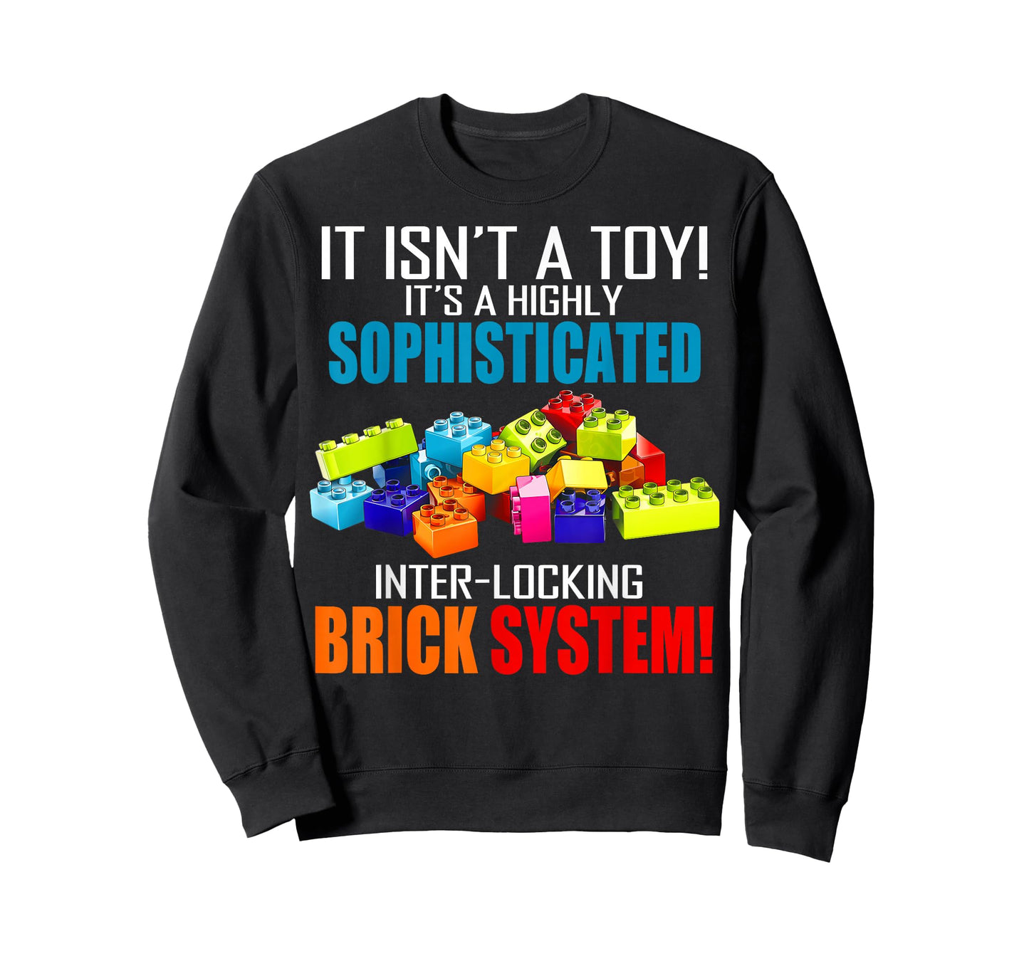 Master Builder Bricks Blocks Toys Funny Gifts Men Boys Kids T-Shirt