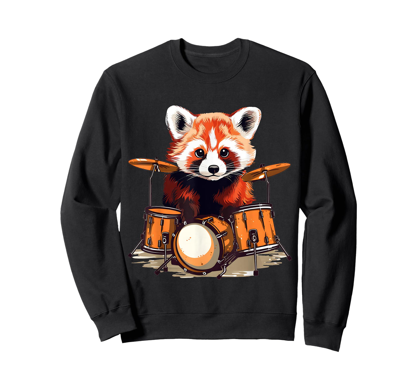 Drumming Red Panda Drum Player Drummer Percussion Drums T-Shirt