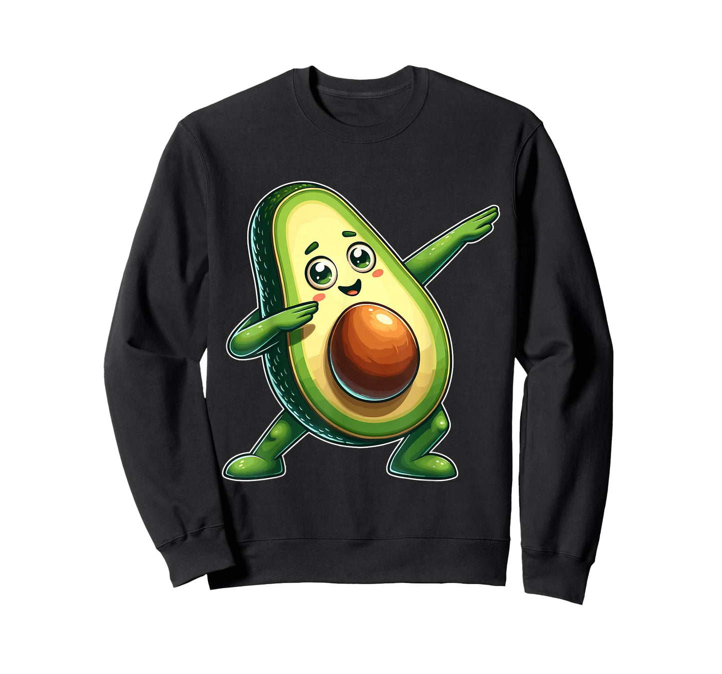 Funny Dabbing Avocado Vegan Food Lover Tee Kids Women T-Shirt