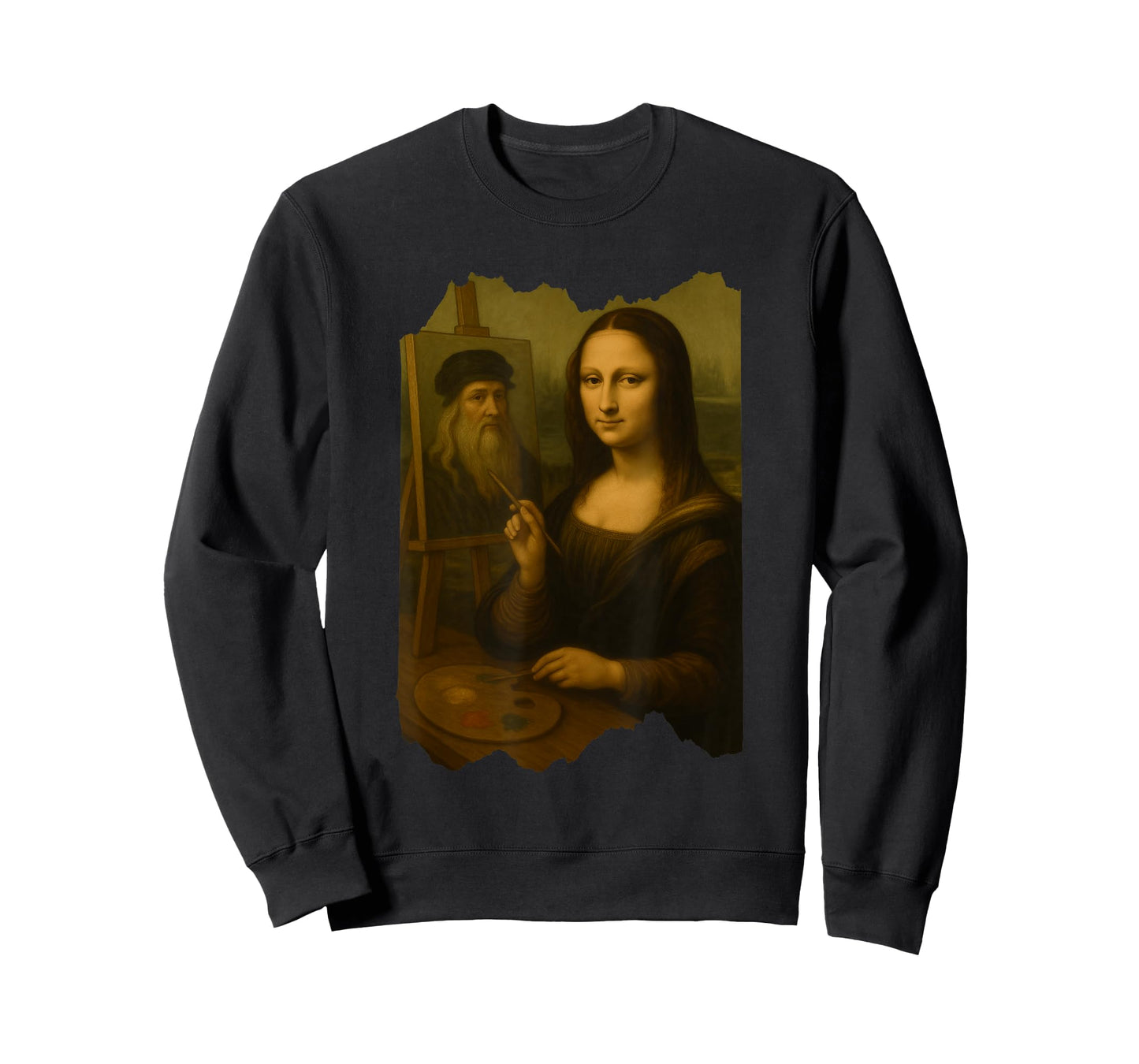Mona Lisa Painting Leonardo da Vinci Funny Art Parody T-Shirt