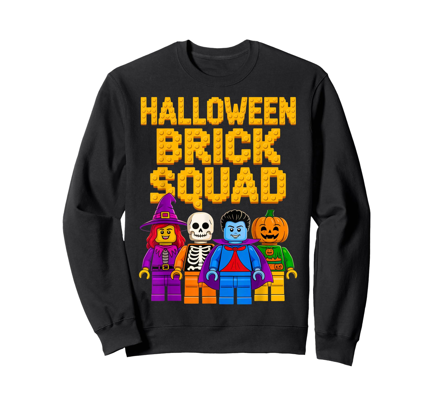 Halloween Costume Master Builder Bricks Blocks Building Kids T-Shirt