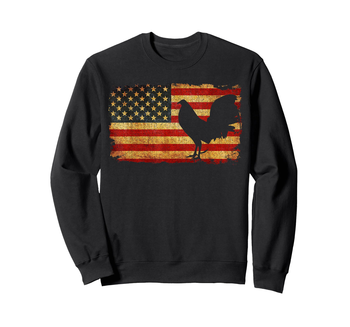 Vintage US Flag Cock Fight T Shirt T-Shirt