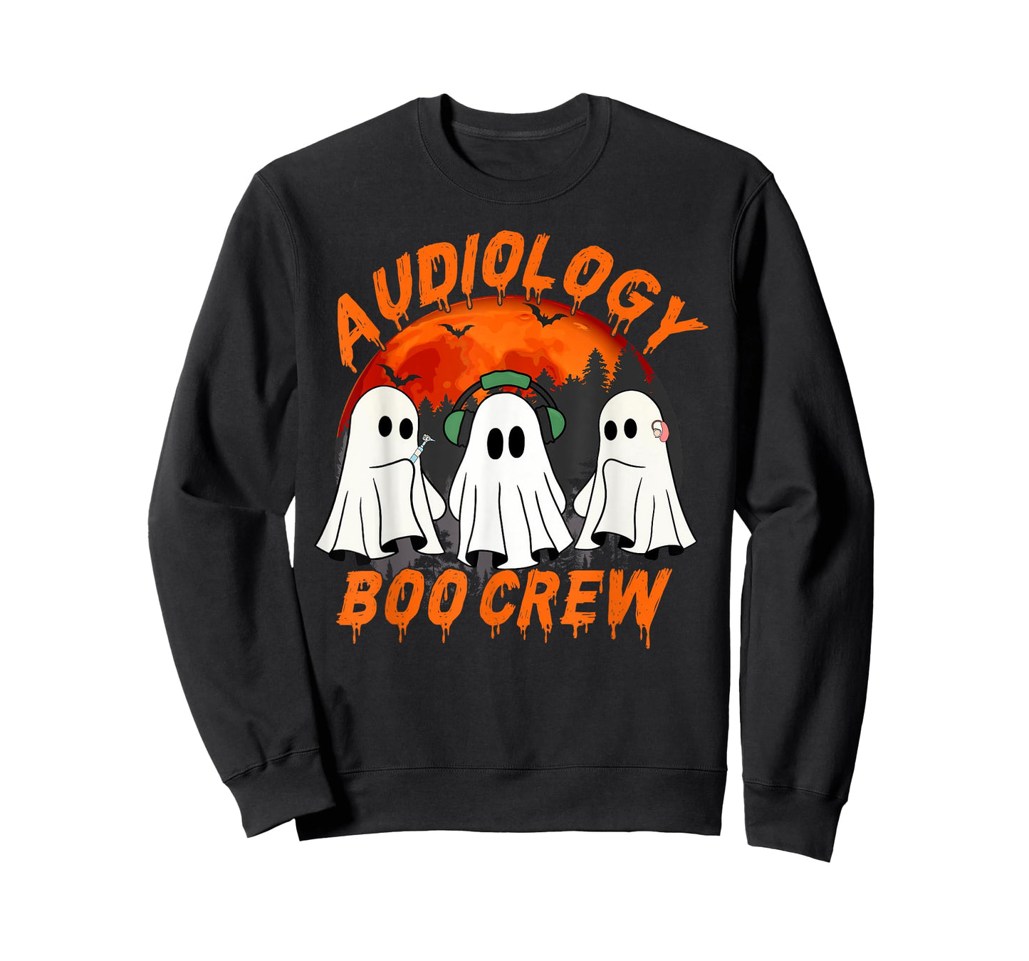 Audiologist Halloween Ghosts Tee Audiology Boo Crew T-Shirt