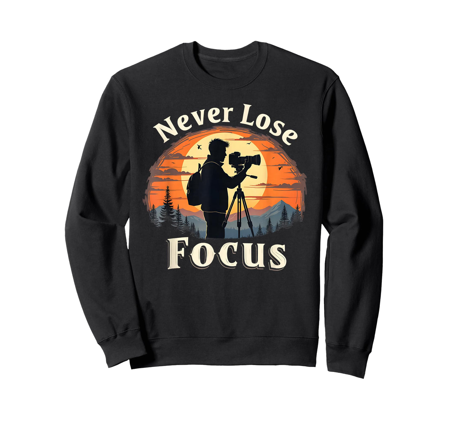 Never Lose Focus, Photography Inspired Design T-Shirt