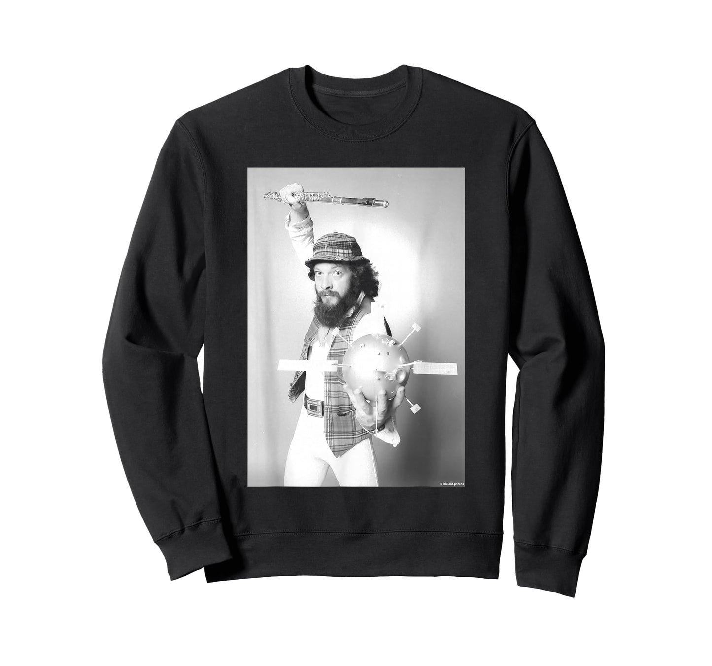 Jethro Tull Vocalist Flautist Ian Anderson by Allan Ballard T-Shirt