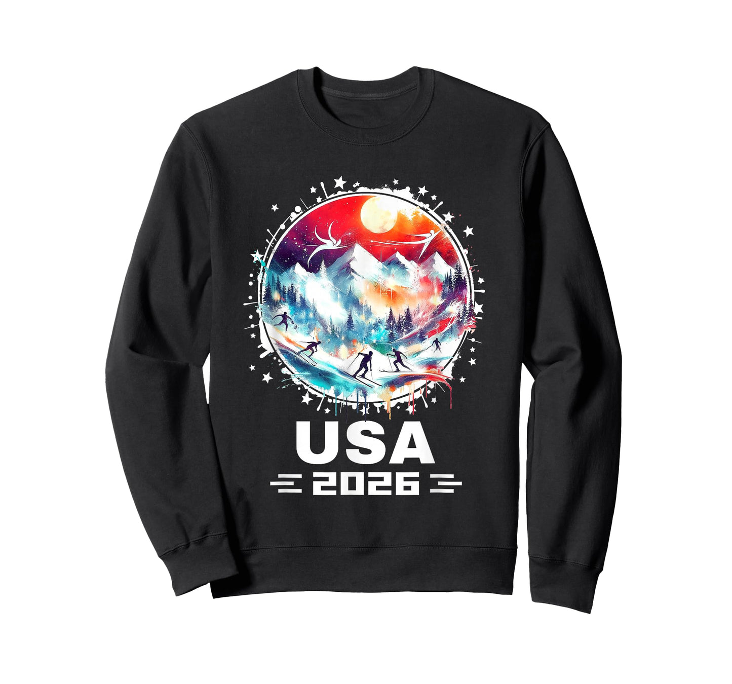 USA 2026 Go United States Winter Sports USA Team 2026 USA T-Shirt