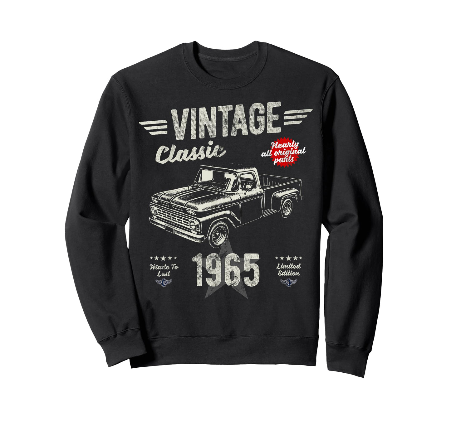 60th Birthday Born 1965 Vintage Funny Retro Pickup Truck T-Shirt