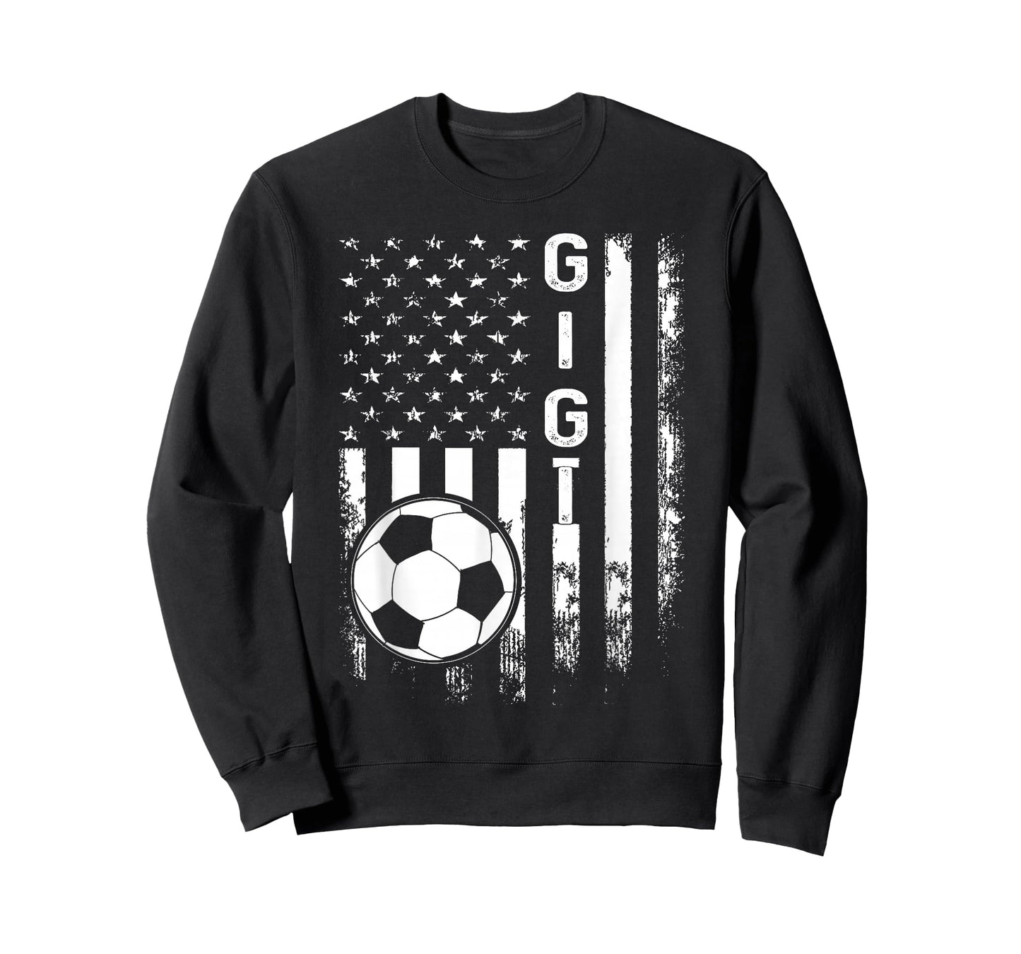 Soccer Gigi American Flag Vintage Christmas Xmas T-Shirt