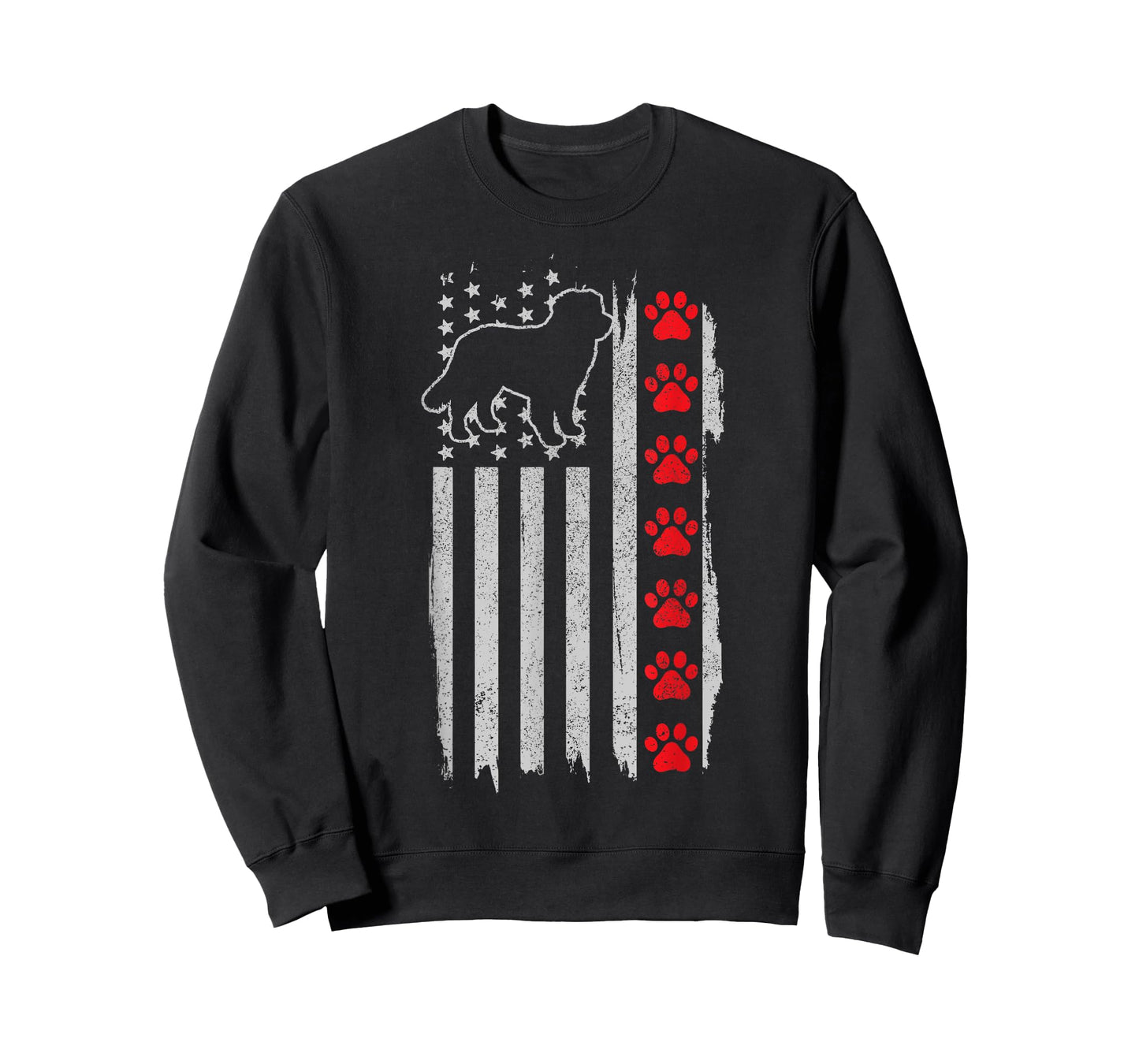 Bernese Mountain Dog American Flag 4th Of July Patriotic Dog T-Shirt