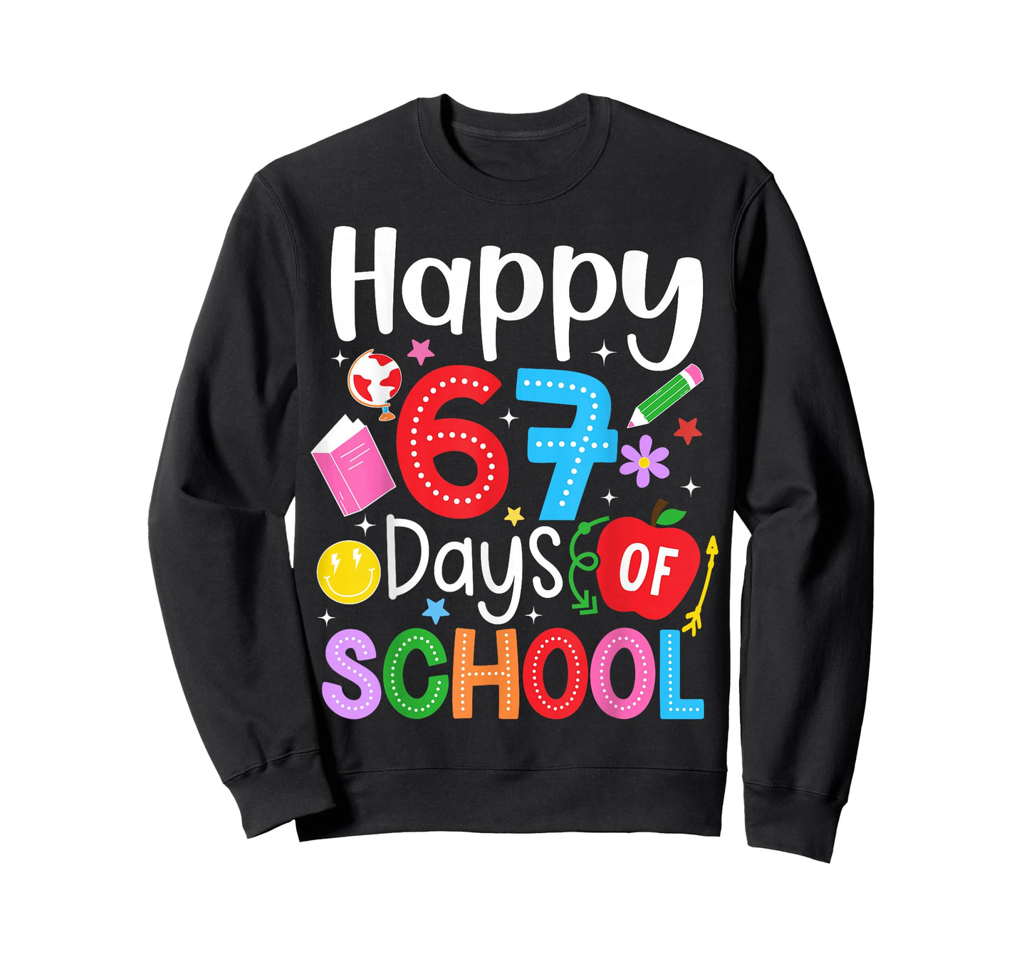 Happy 67 Days of School Funny Six Seven Meme Teacher Kids T-Shirt