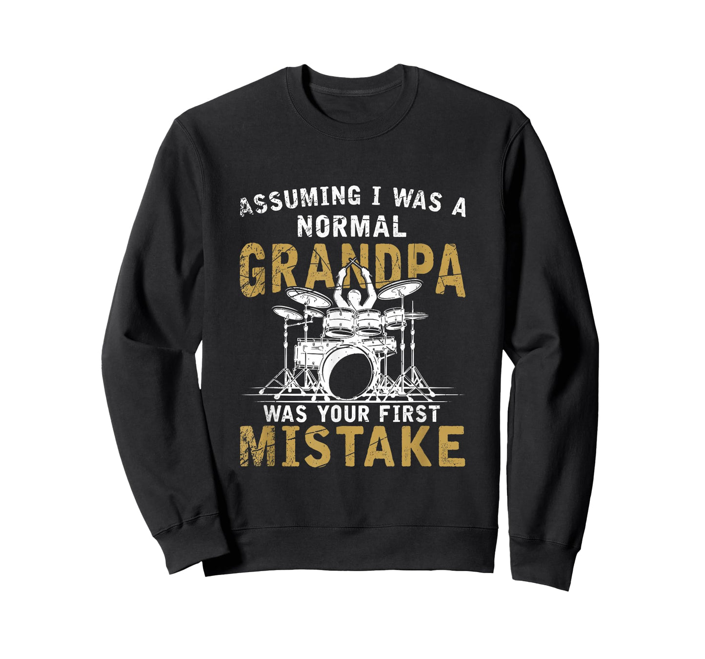 Grandpa Drummer Father's Day Gift Drum Kit T-Shirt