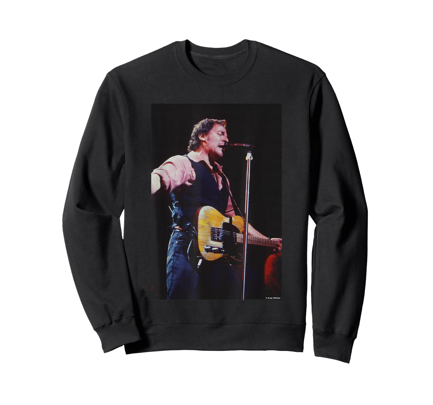 Bruce Springsteen The Boss Live by Andy Willsher T-Shirt