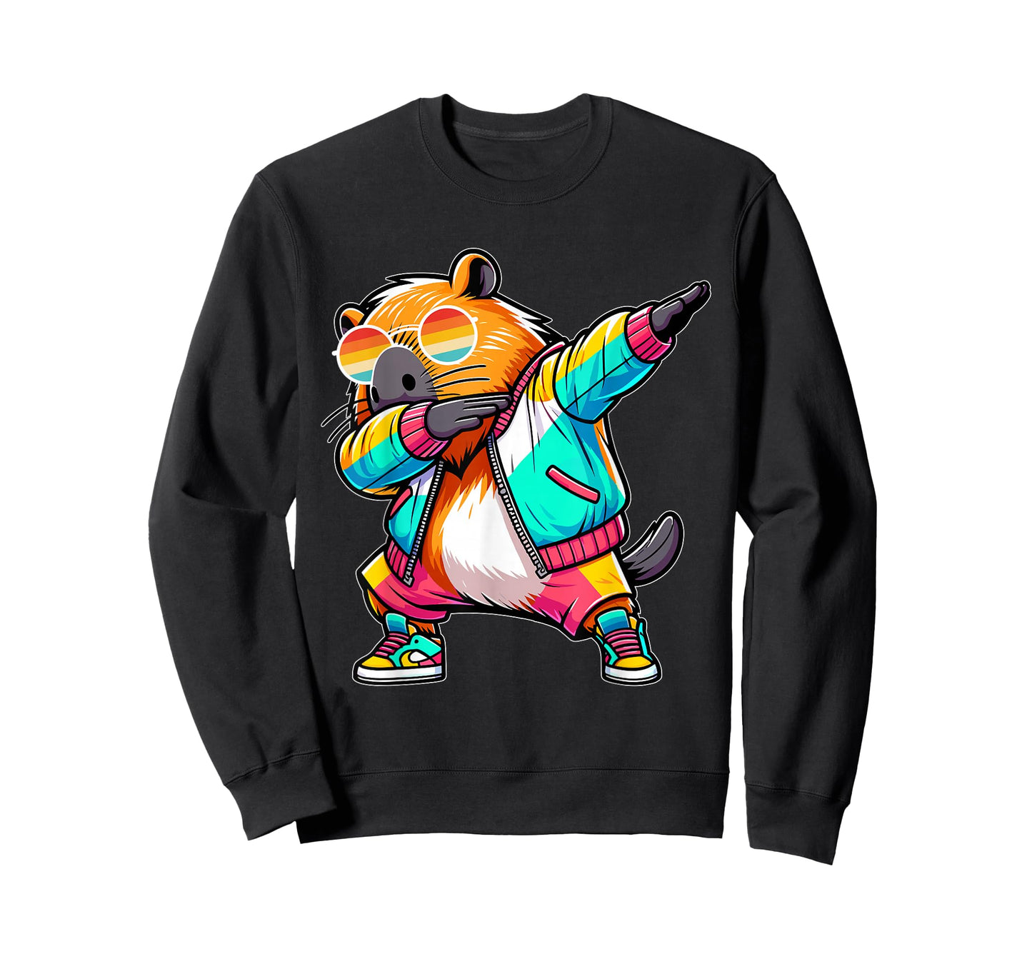 Cute Dabbing Capybara Boys Men Capybara Lover Kids T-Shirt