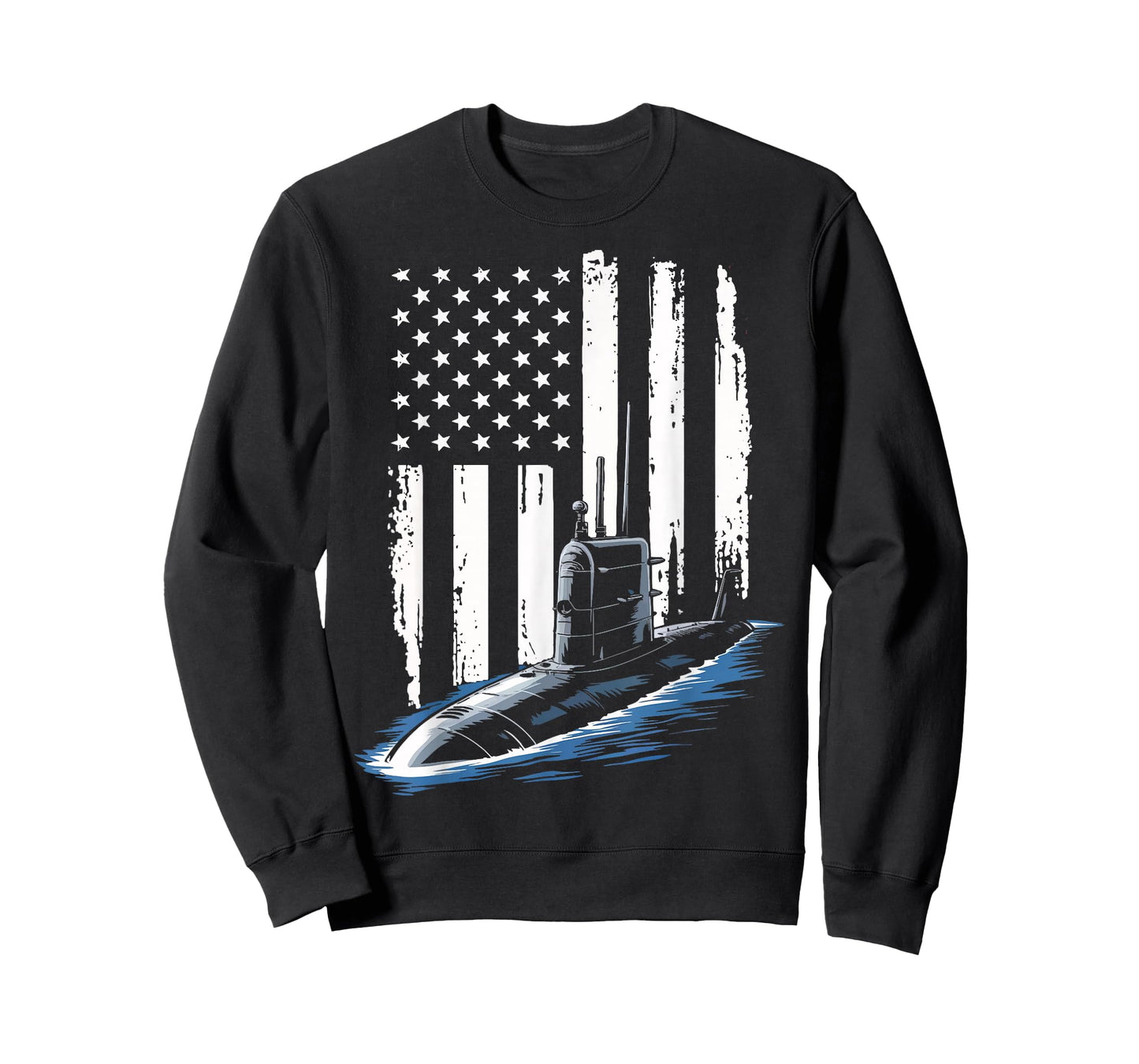 Submarine USA Flag Veteran 4th of July T-Shirt