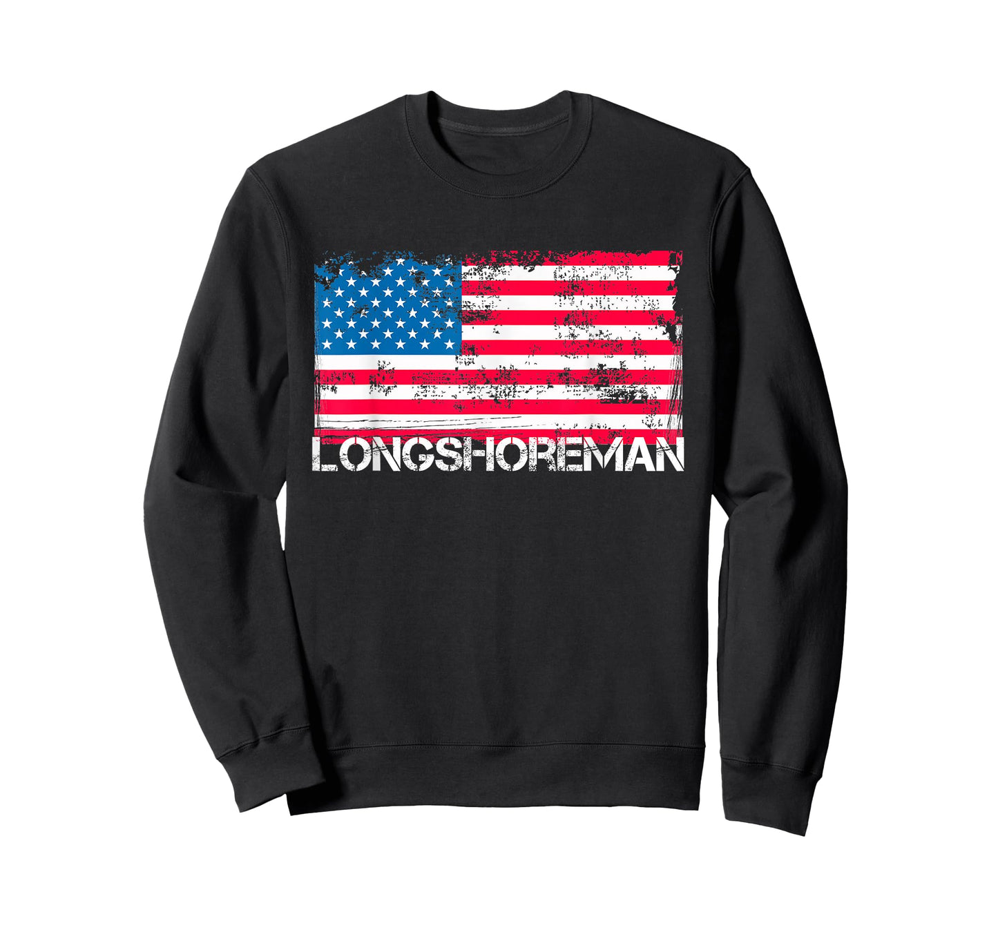 Patriotic Longshoreman Vintage US Flag T-Shirt