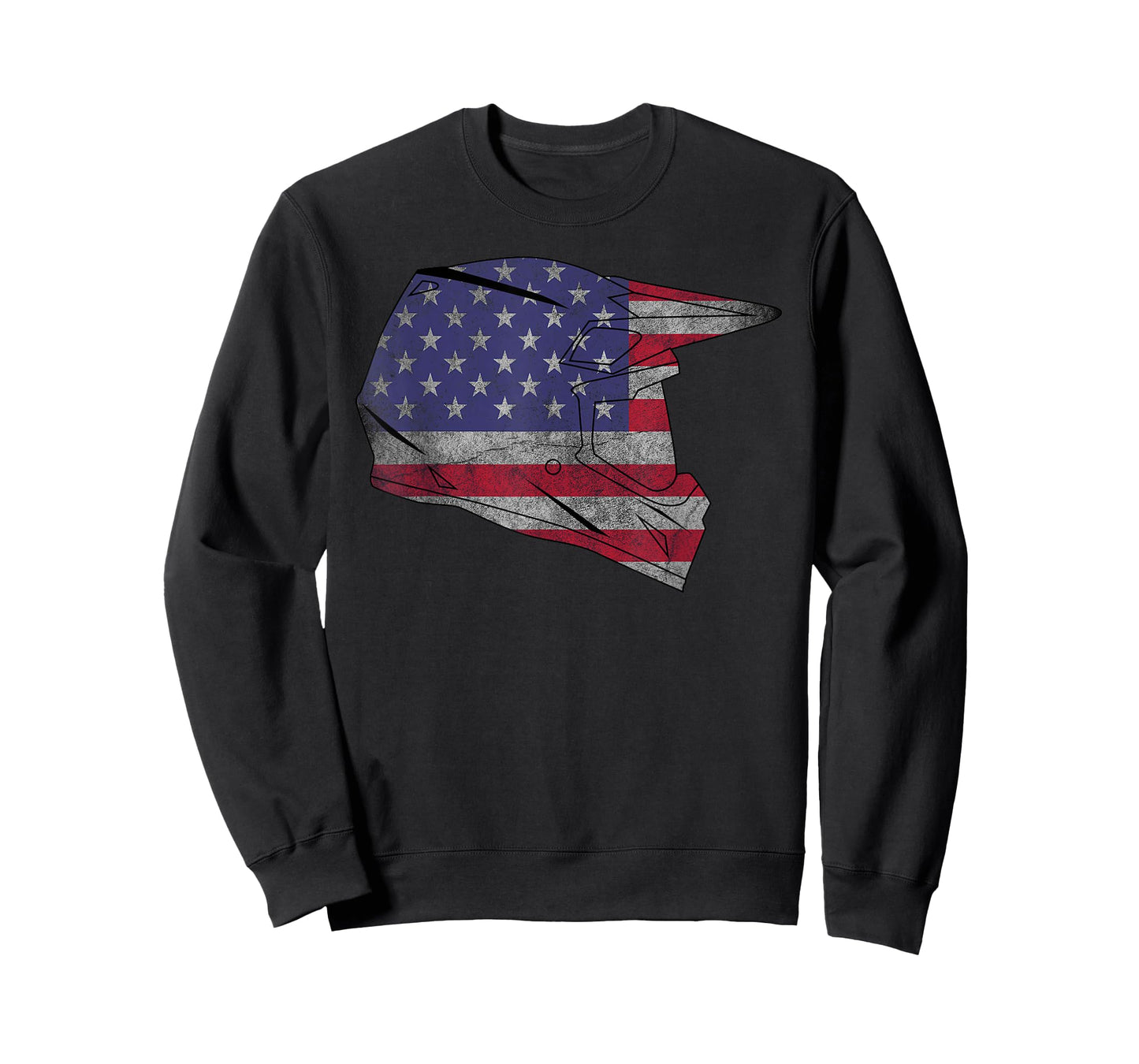 USA Motocross Dirt Bike American Flag Helmet Gift T-Shirt