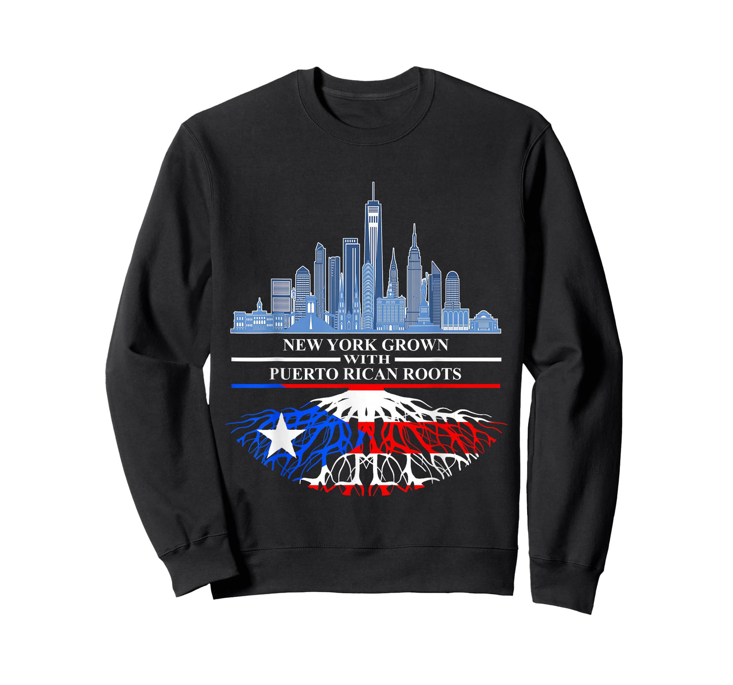 New Yorker Half Puerto Rican New York City Puerto Rico Flag T-Shirt