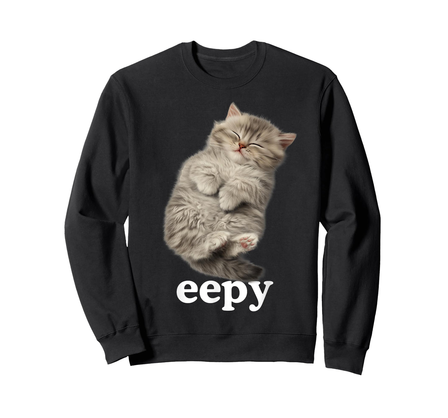 Eepy Cat, Silly Sleepy Cat Meme Cute Fluffy cat Lovers Men Women Kids T-Shirt