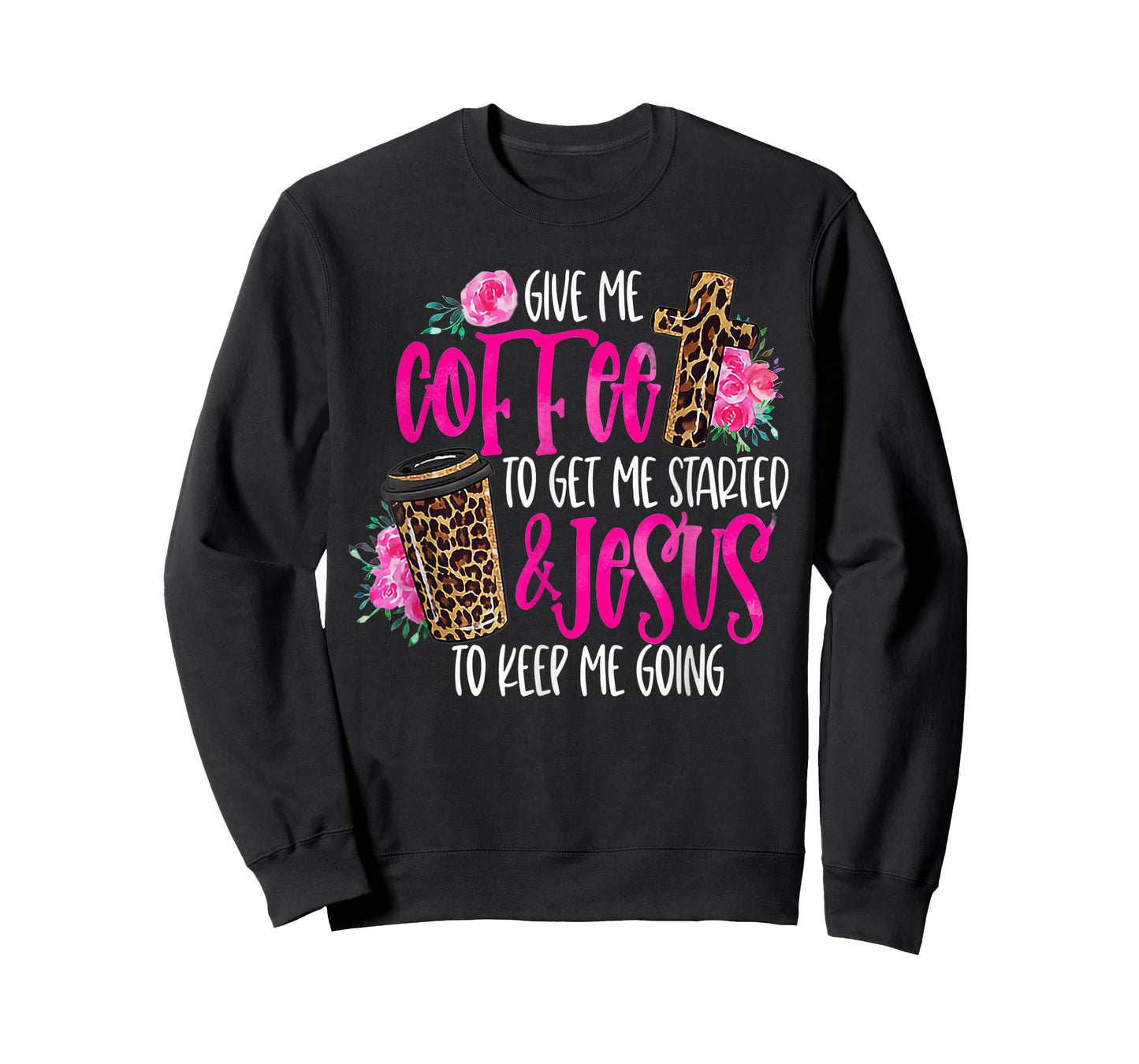 Coffee and Jesus Women's Misses Unisex Plus Size Teacher T-Shirt