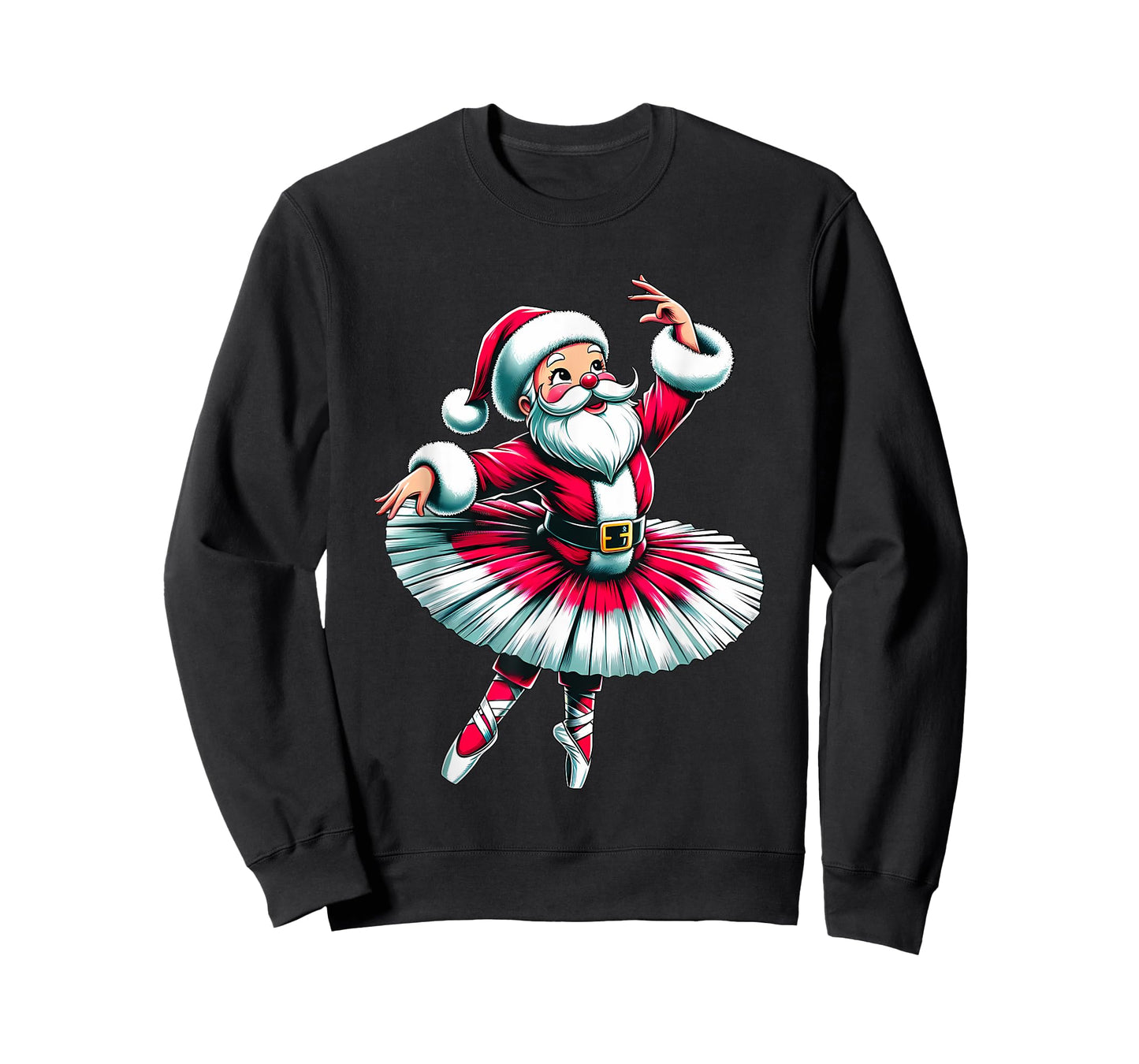 Ballerina Santa Claus Dancing T-Shirt