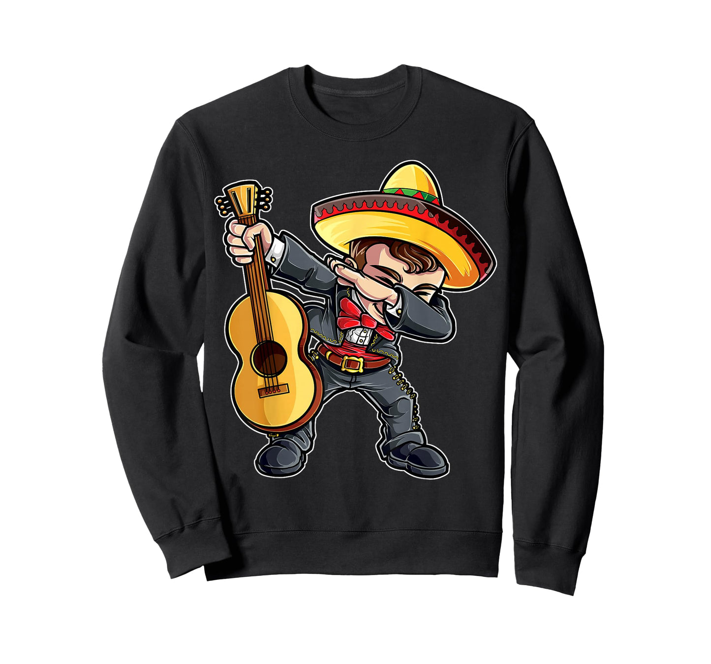 Dabbing Mariachi Cinco de Mayo Boys Girls Men Mexican Funny T-Shirt