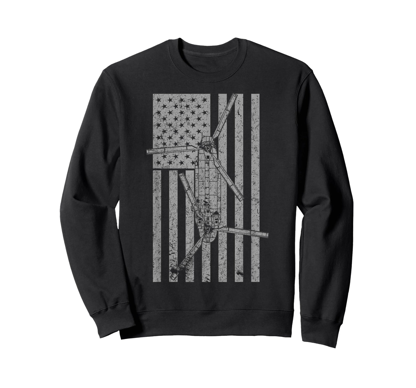 CH-47 Chinook Military Helicopter Vintage Flag Pilot T-shirt T-Shirt