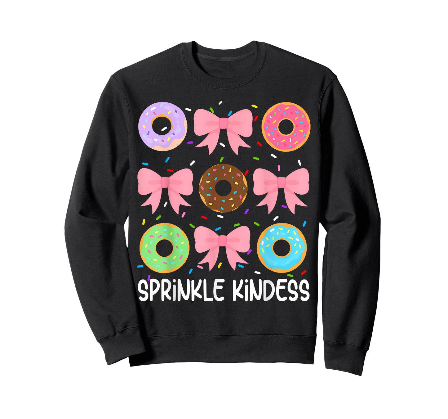 Donut Sprinkle Kindness Funny Girls Women Doughnut Lover T-Shirt