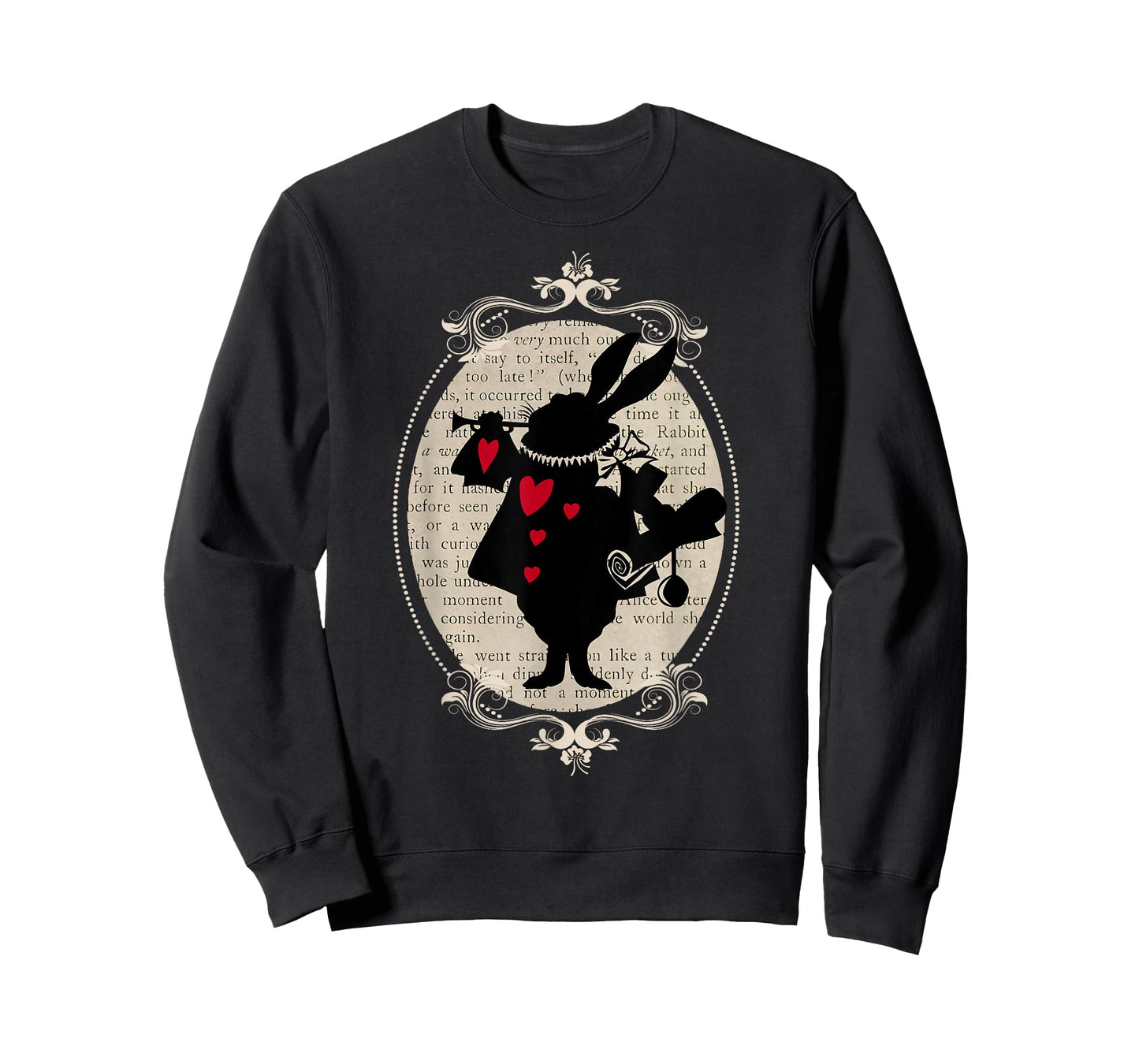 Alice In Wonderland White Rabbit Vintage Book T Shirt Design T-Shirt