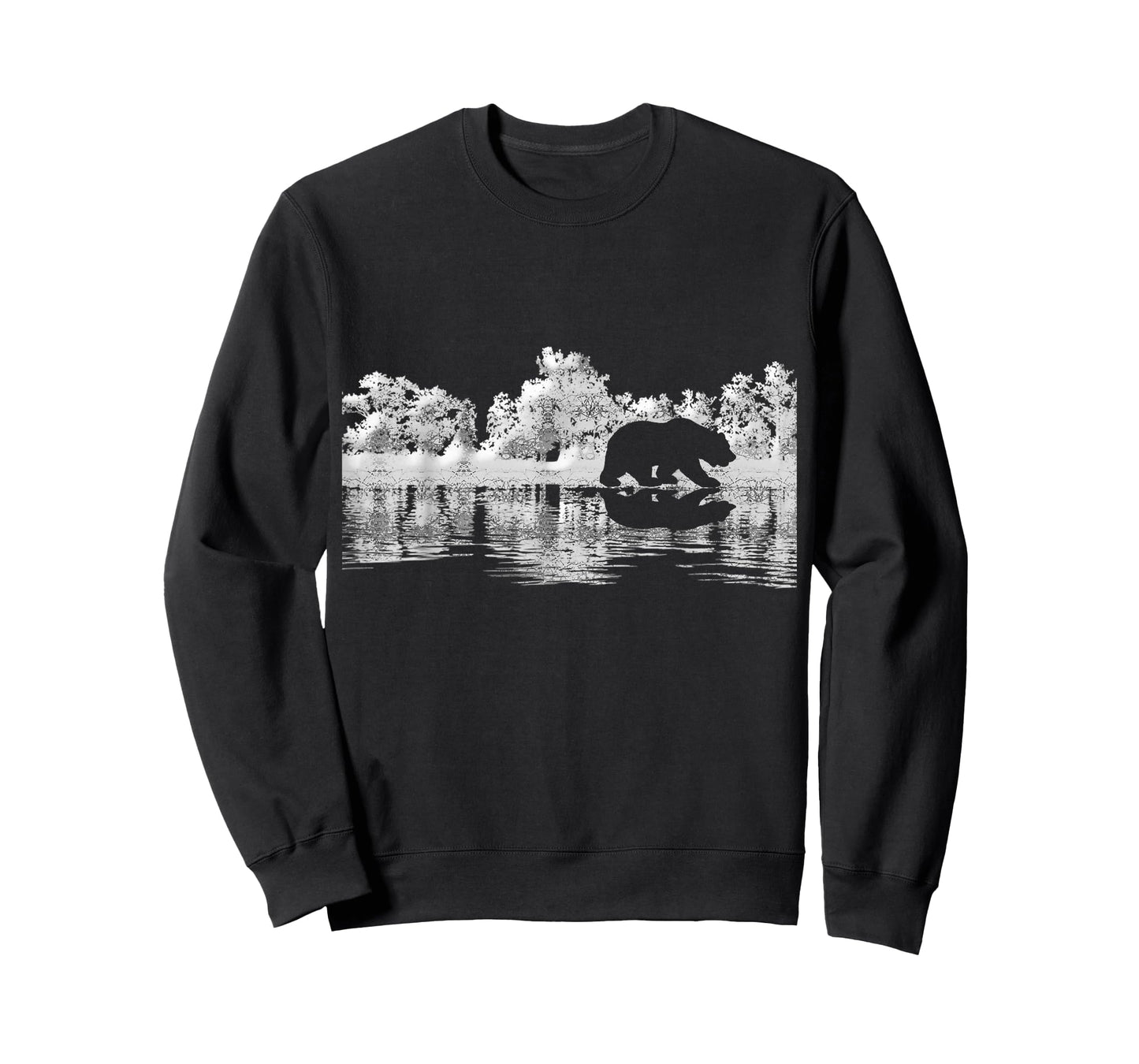 Trees Reflection Wildlife Nature Animal Bear Outdoor Forest T-Shirt