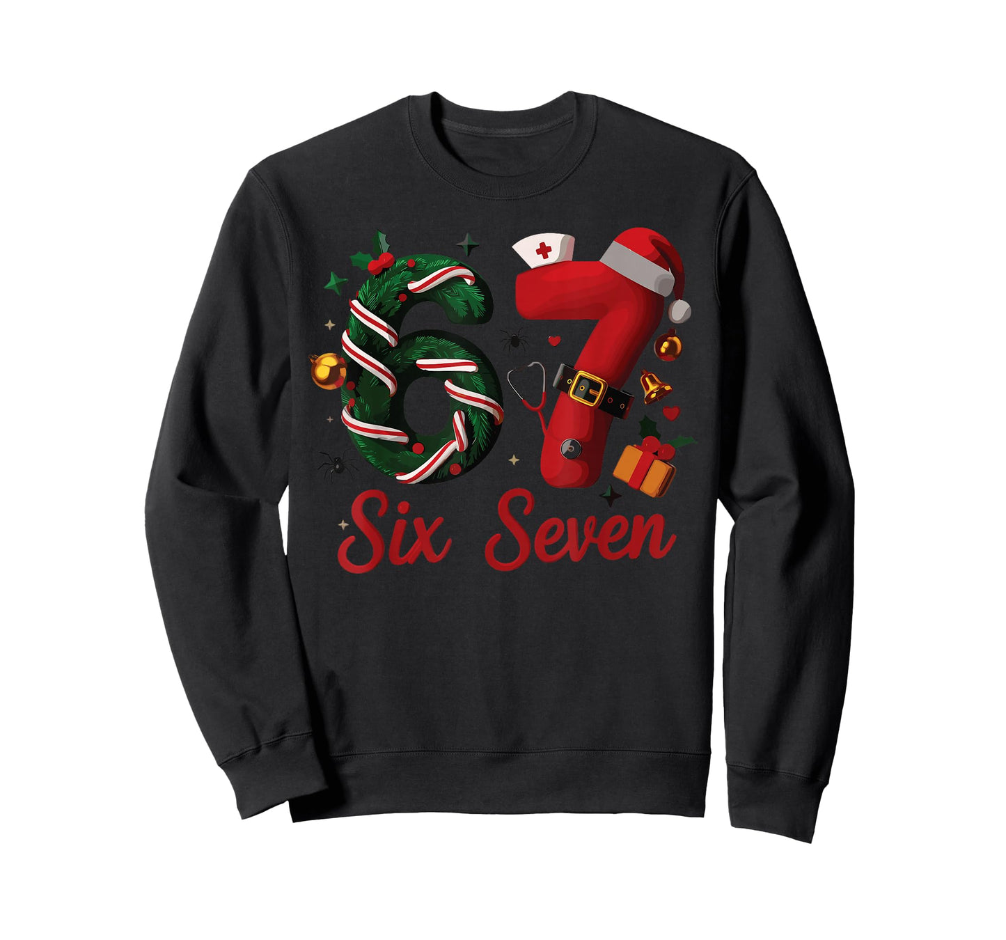 67 Christmas Costume Nurse Holiday Family Look T-Shirt