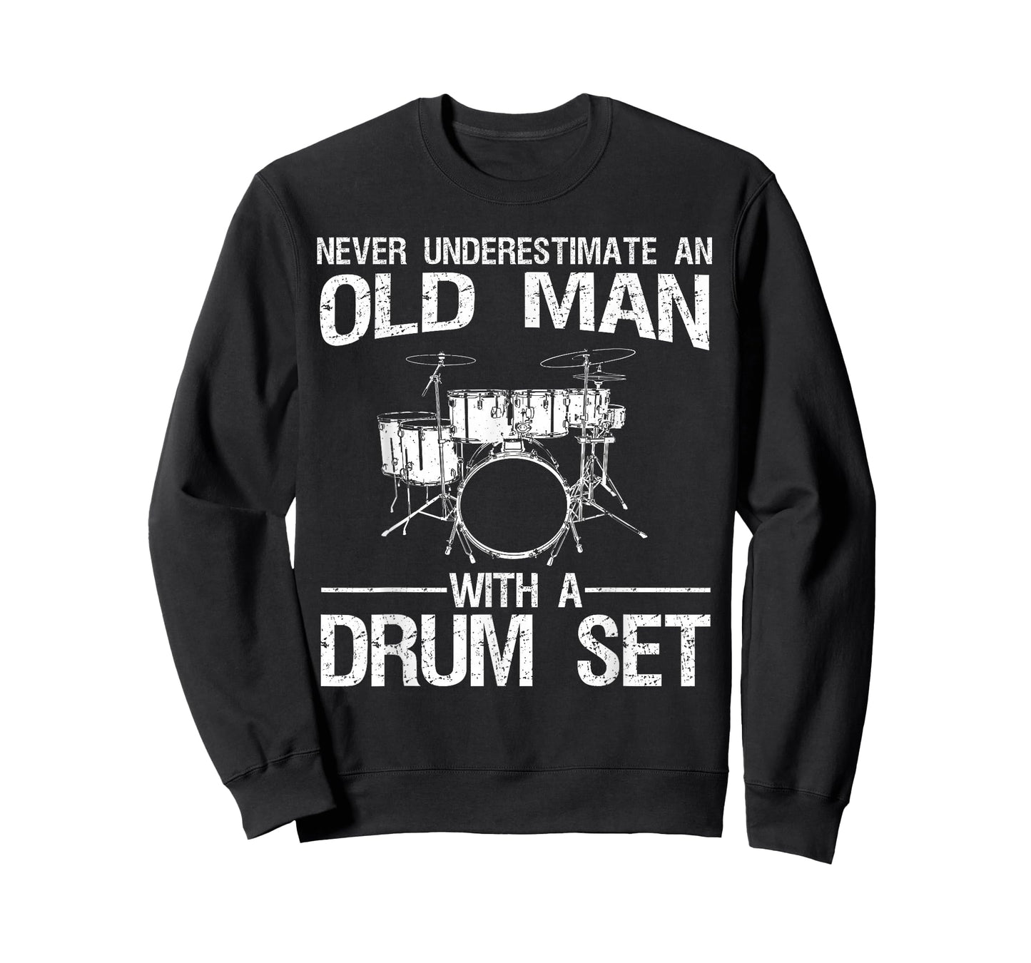Cool Drummer Art Men Dad Drum Set Player Drum Kit Musician T-Shirt