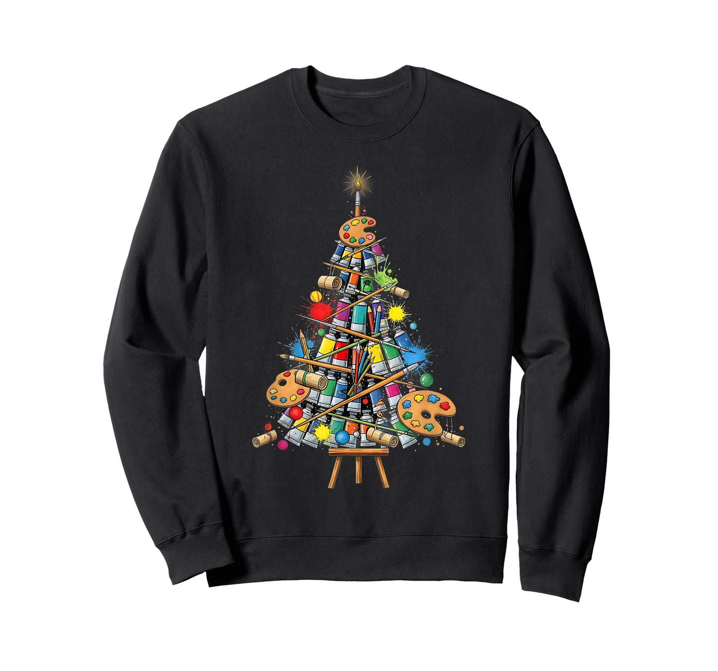 Funny Christmas Tree for Painters and Artists T-Shirt