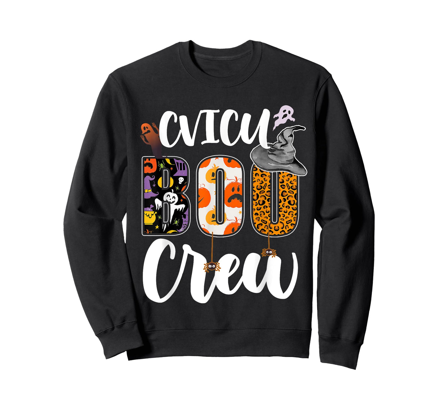 CVICU Boo Crew Ghost Funny Halloween CVICU Nurse RN Matching T-Shirt