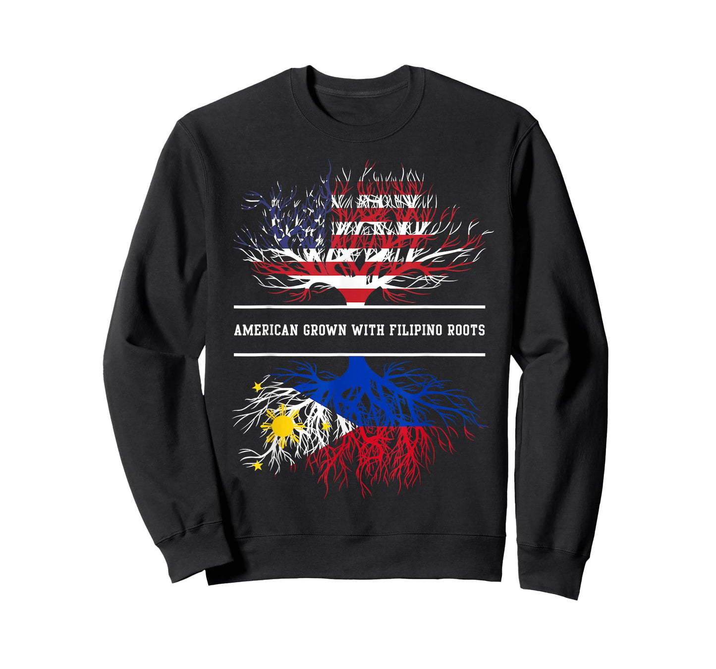 American Grown With Filipino Roots T-Shirt Philippines Tee