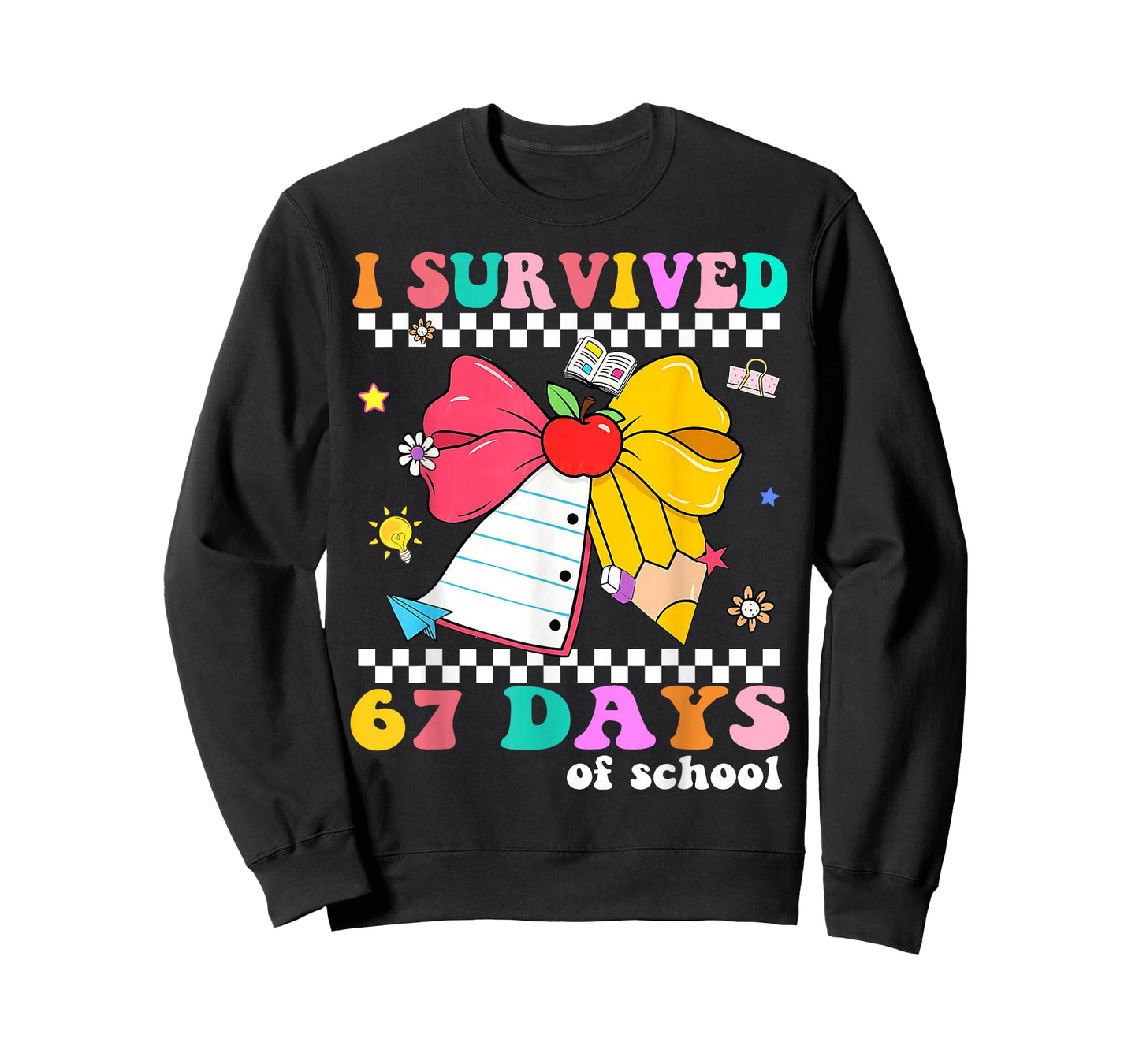 I Survived 67 Day of School Notebook Teachers and Students T-Shirt