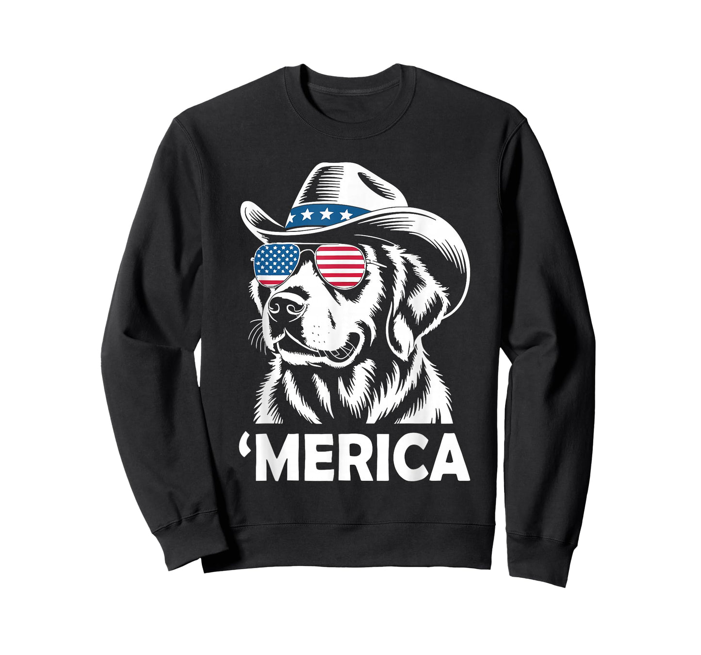 Golden Retriever 4th of july Merica T-Shirt