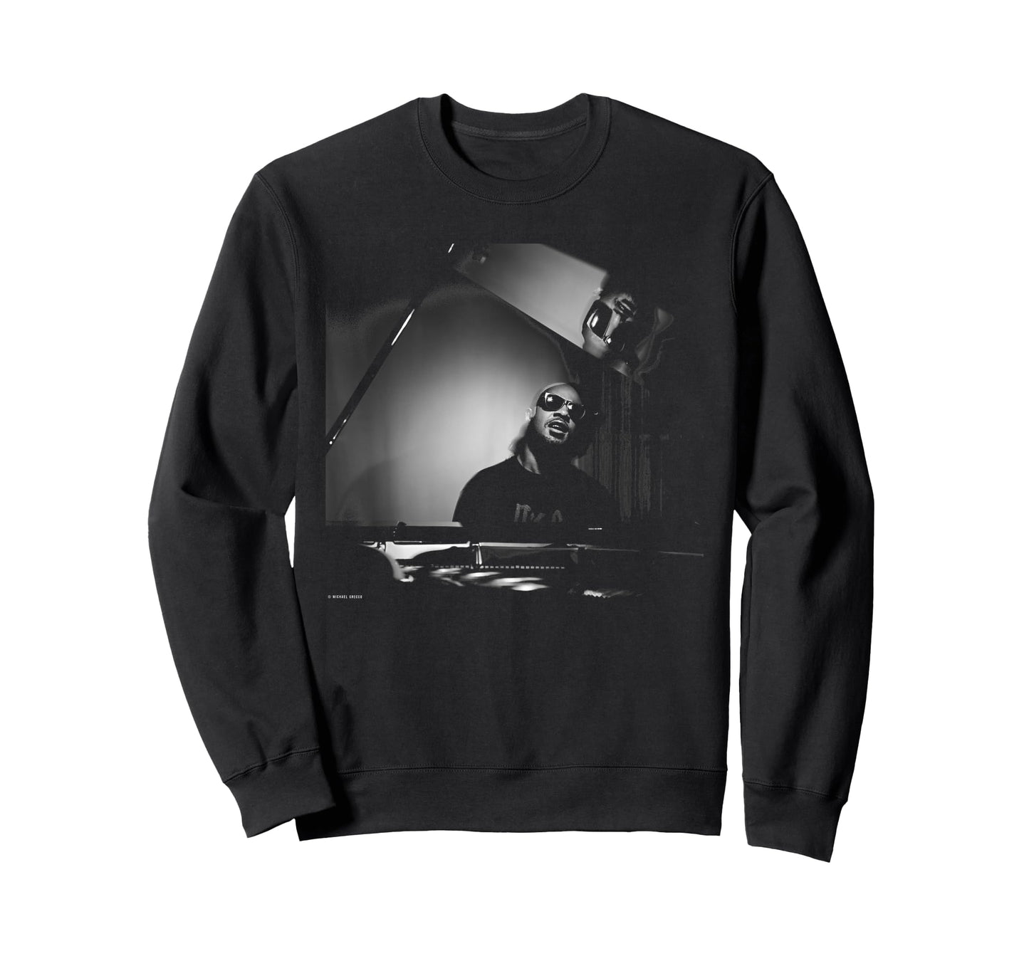 Motown Legend Stevie Wonder Piano by Michael Grecco T-Shirt