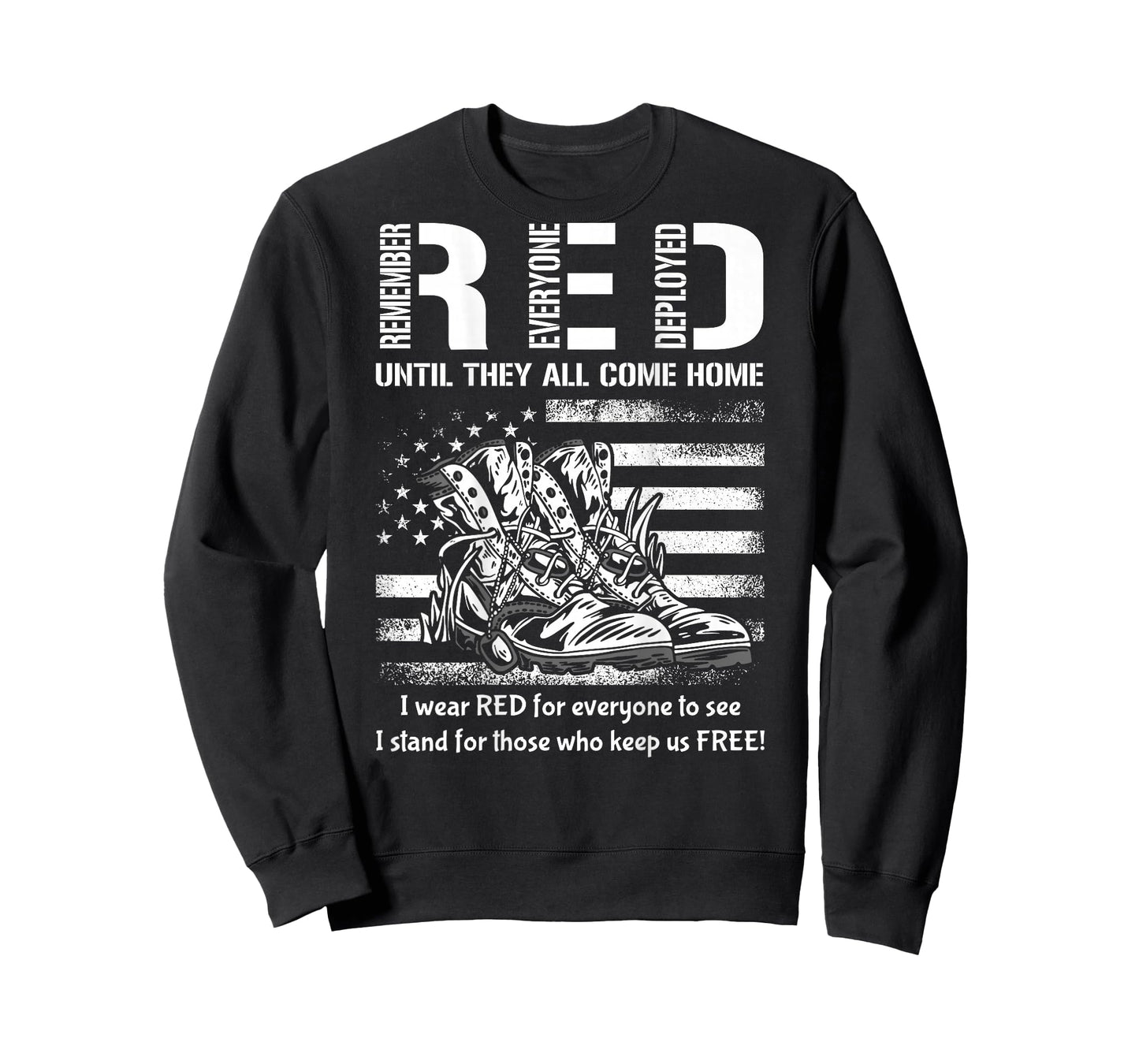 Vintage Red Friday Until They Come Home USA American Flag T-Shirt