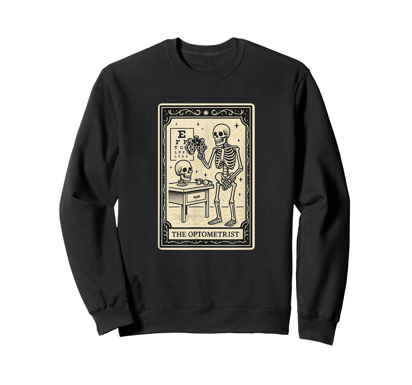 The Optometrist Tarot Card Spooky Eye Doctor Optometry T-Shirt