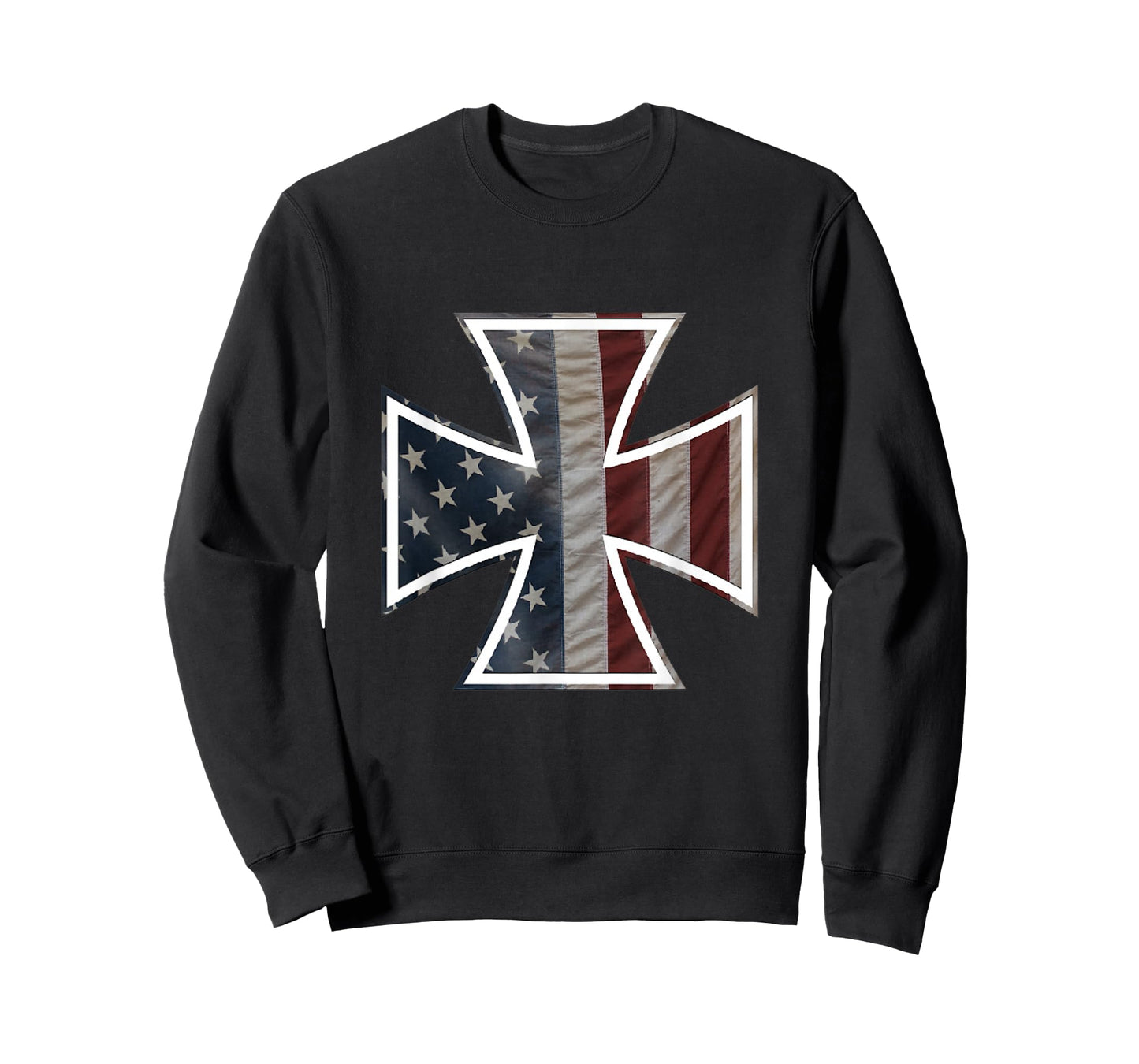 Iron Cross with American Flag T-Shirt